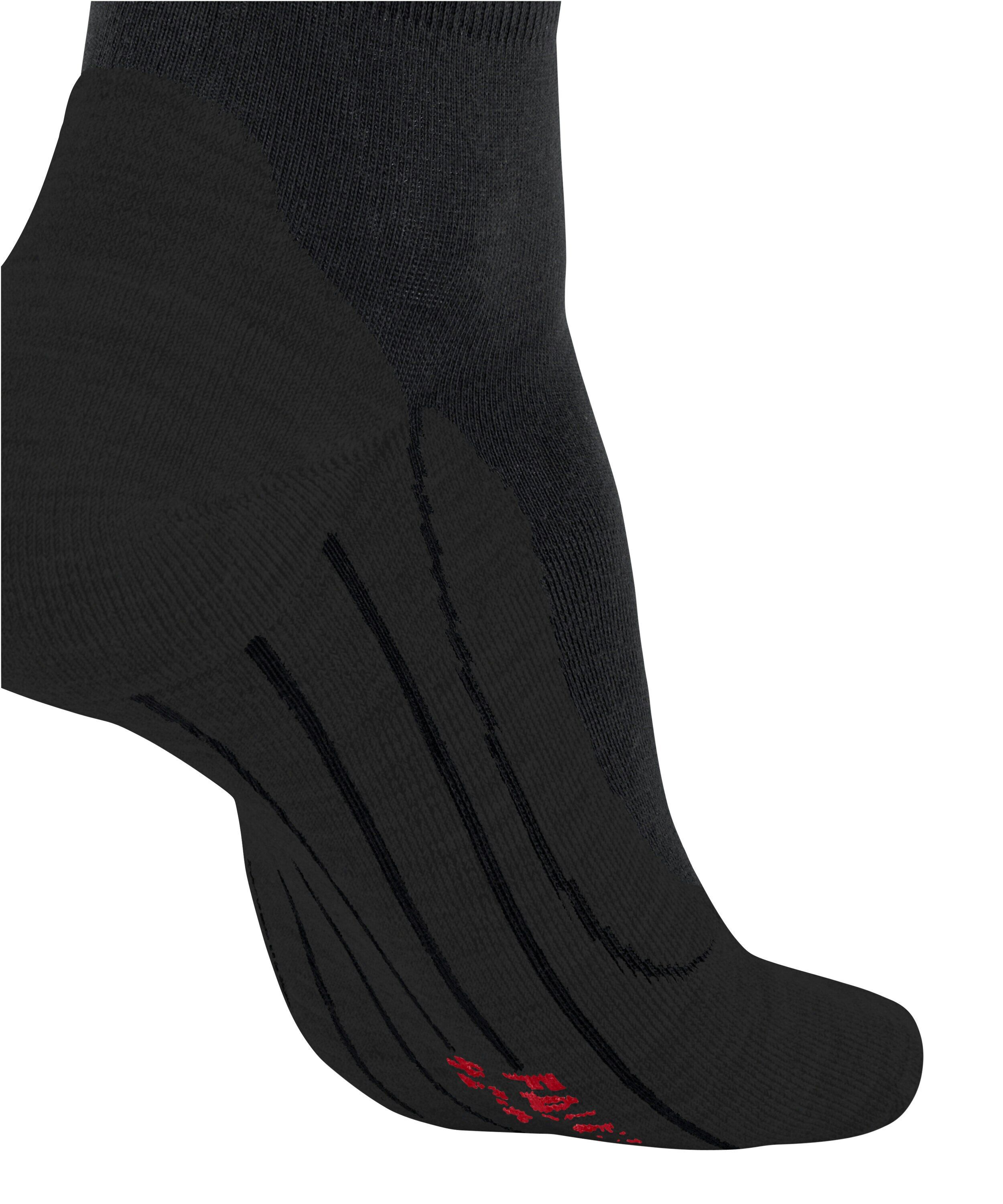 FALKE RU4 Endurance Short Reflect heren running sokken kort, zwart (black)