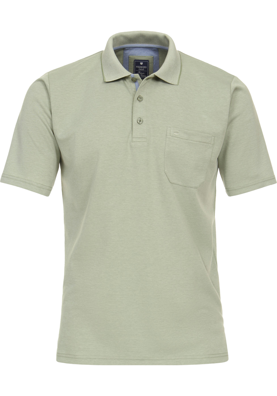 Redmond regular fit heren polo, jersey, groen Redmond regular fit heren polo, jersey, groen