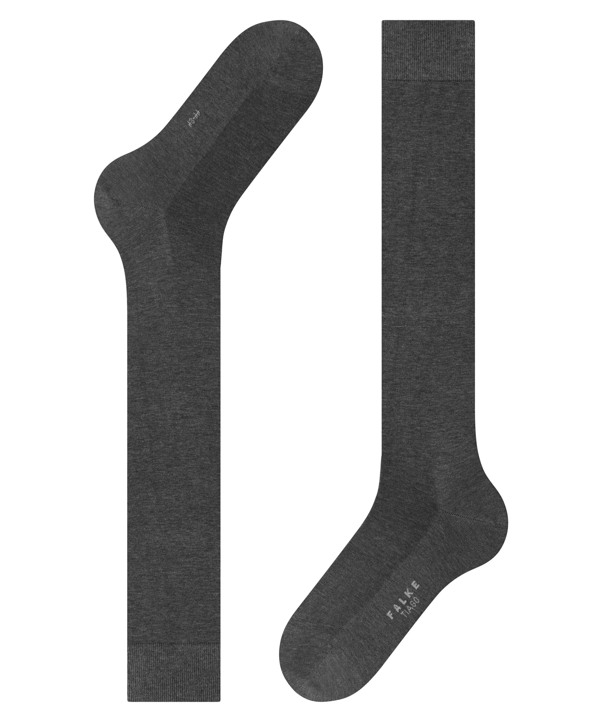 FALKE Tiago heren kniekousen, antraciet grijs (anthracite mel.)