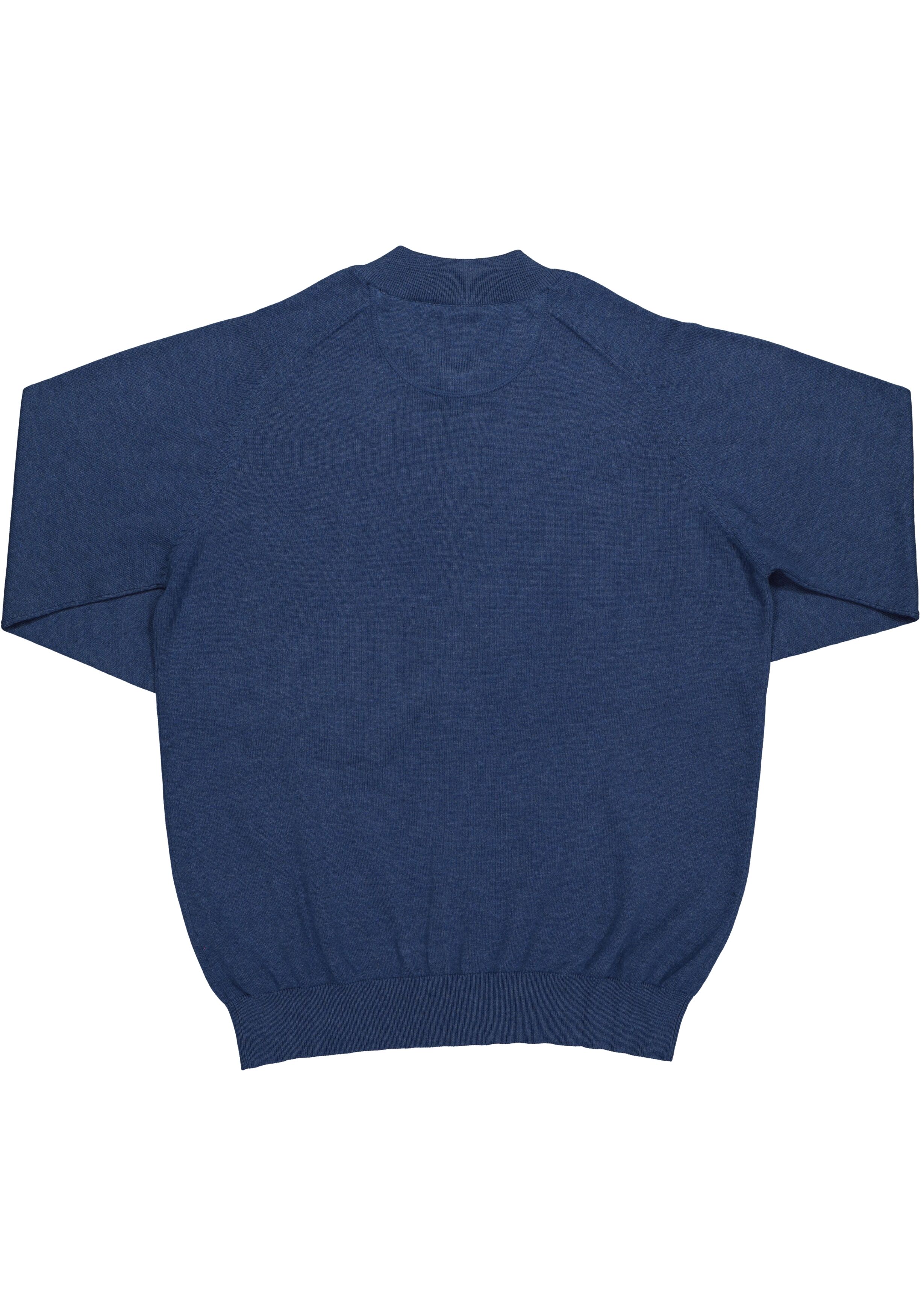 CASA MODA heren vest katoen, met rits, jeans blauw