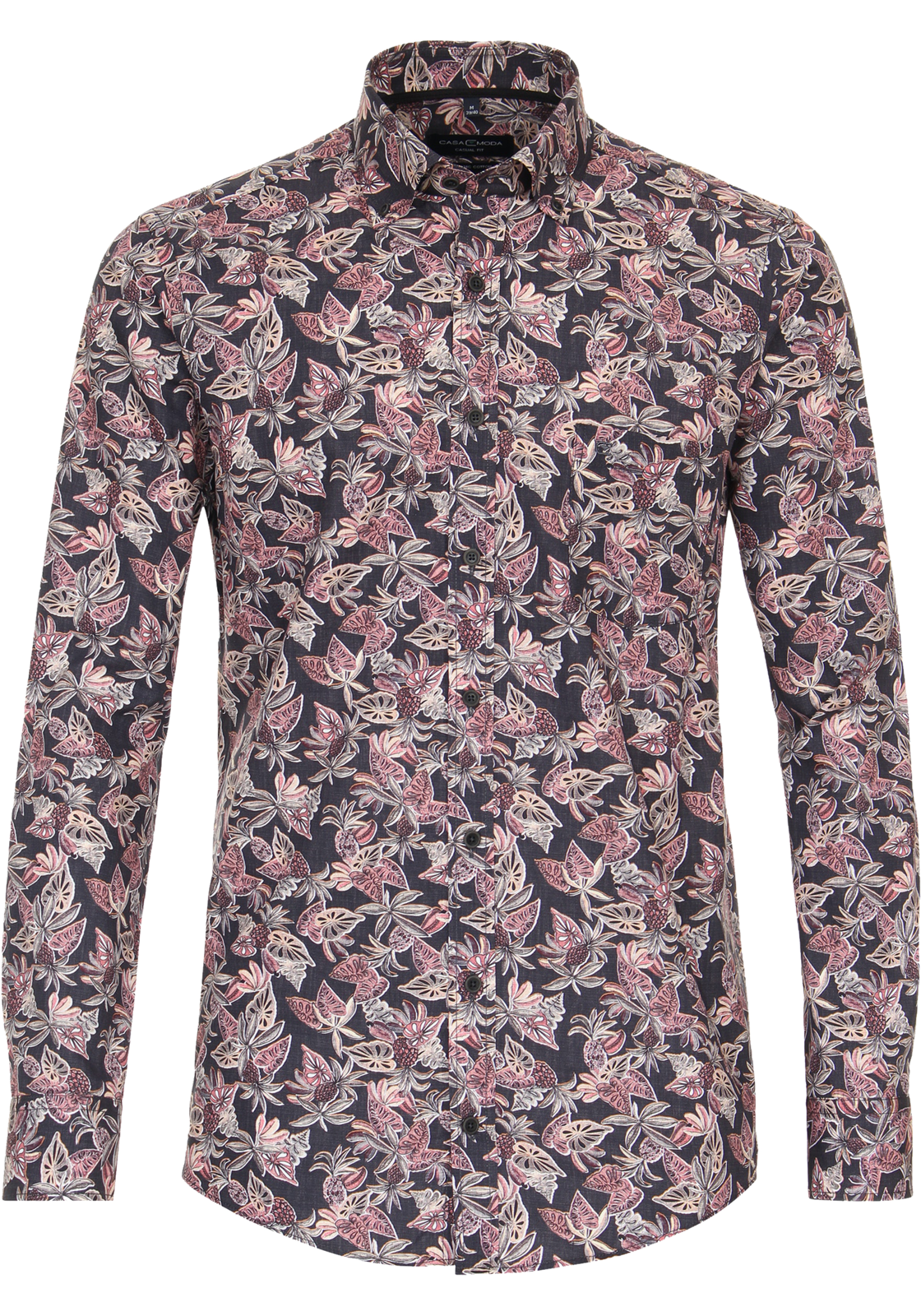 1-4064813803568-casa_moda-overhemd_HR CASA MODA Sport casual fit overhemd, popeline, rood dessin
