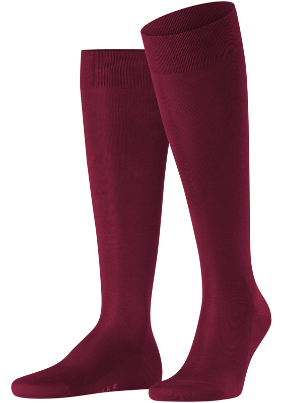 FALKE Tiago heren kniekousen, donkerrood (barolo) FALKE Tiago heren kniekousen, donkerrood (barolo)