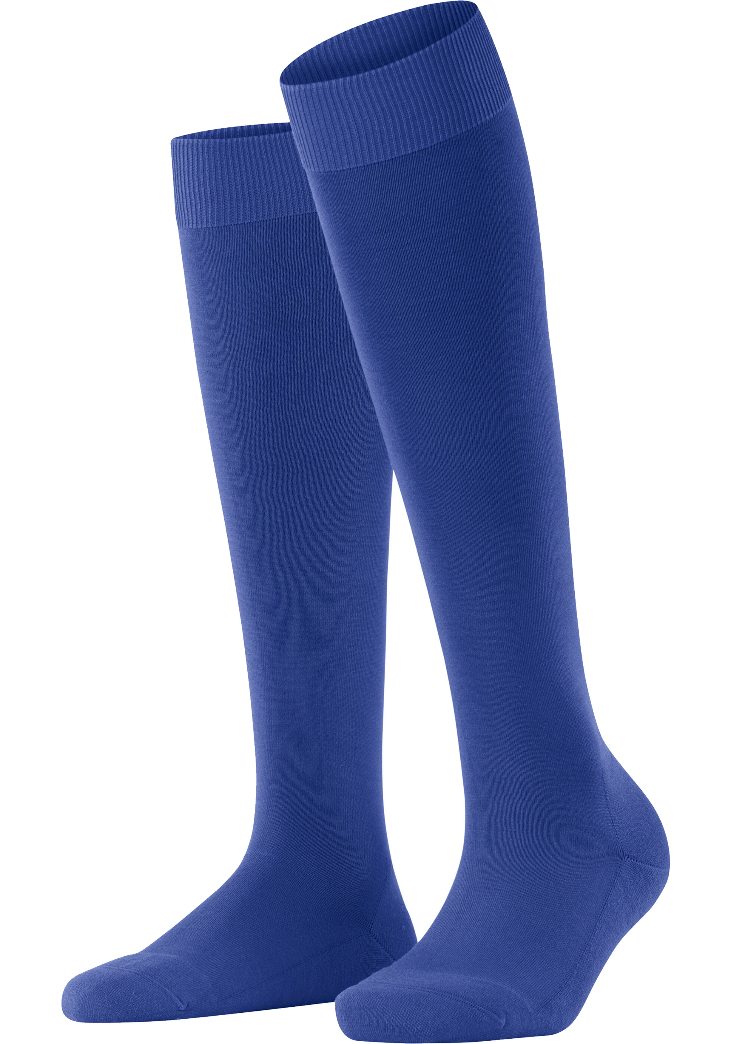 FALKE ClimaWool dames kniekousen, kobaltblauw (imperial)
