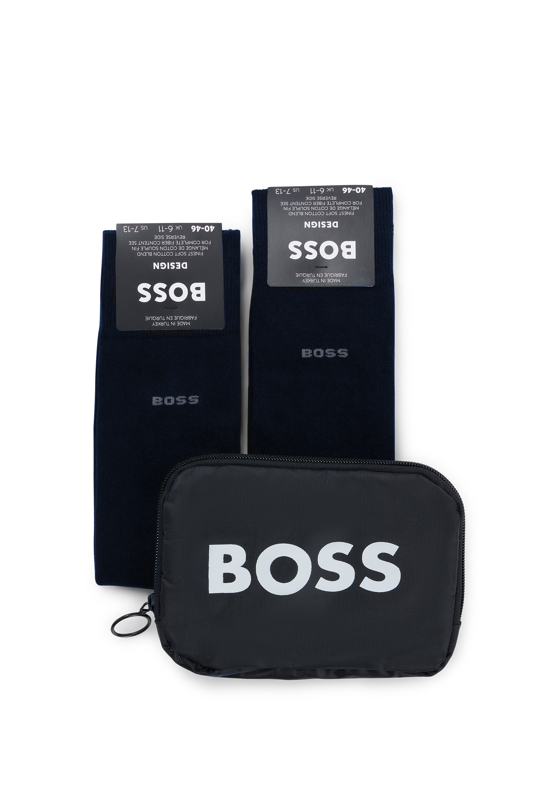 BOSS cadeauset herensokken (2-pack), donkerblauw BOSS cadeauset herensokken (2-pack), donkerblauw