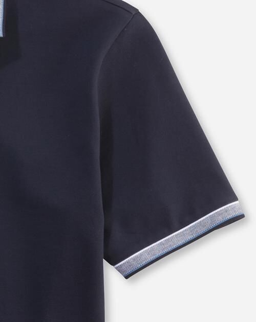 OLYMP Polo Casual, modern fit polo, marine blauw