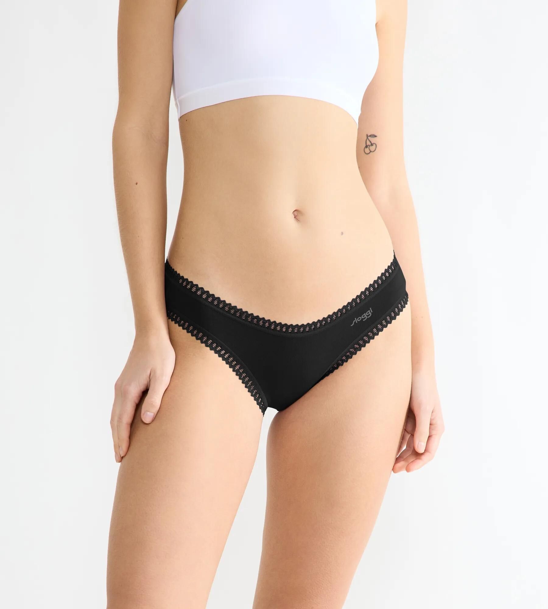 Sloggi Women GO Crush Mini (3-pack), dames slip, zwart