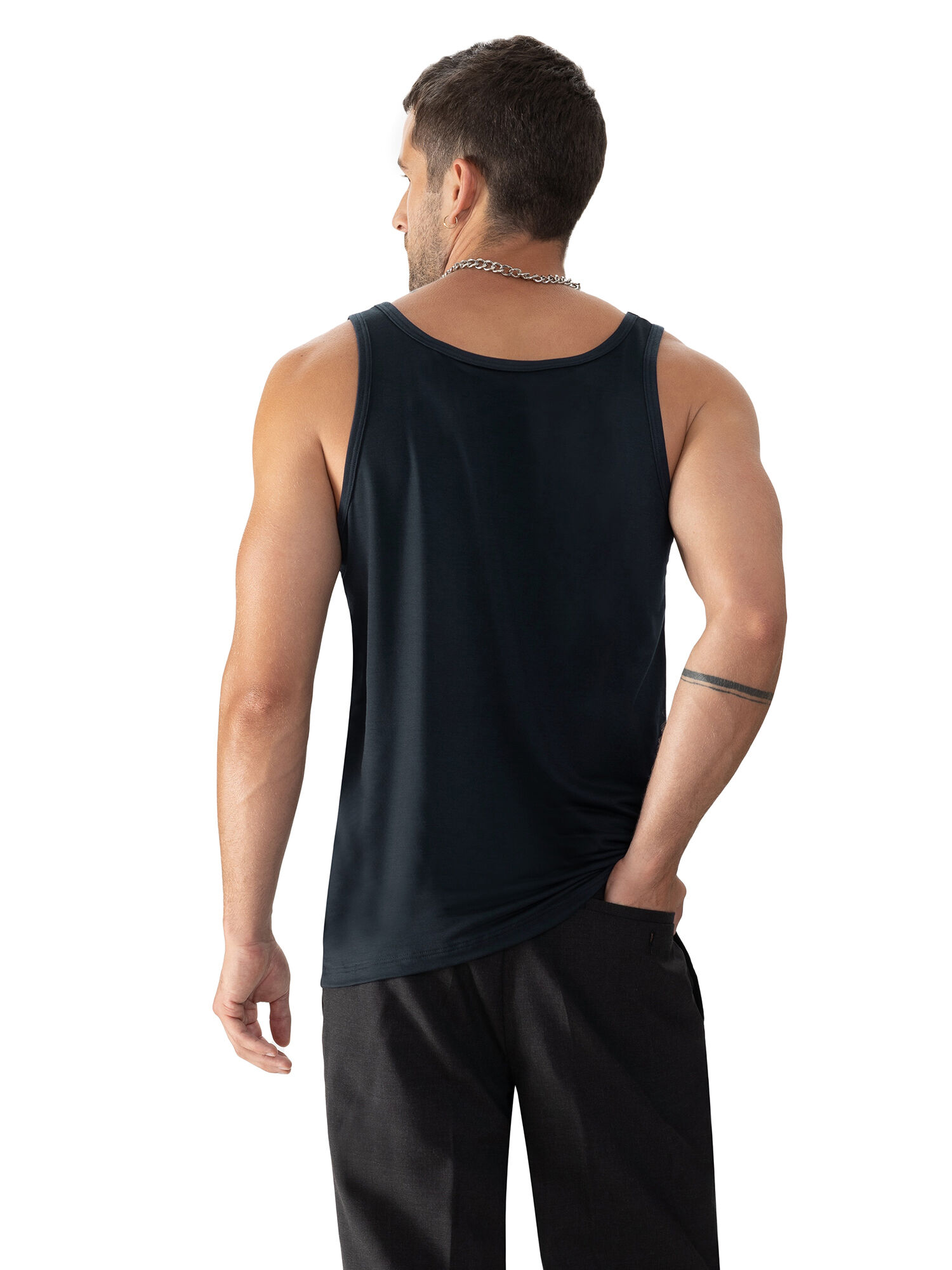 Mey heren athletic-shirt Network, tanktop, marine blauw