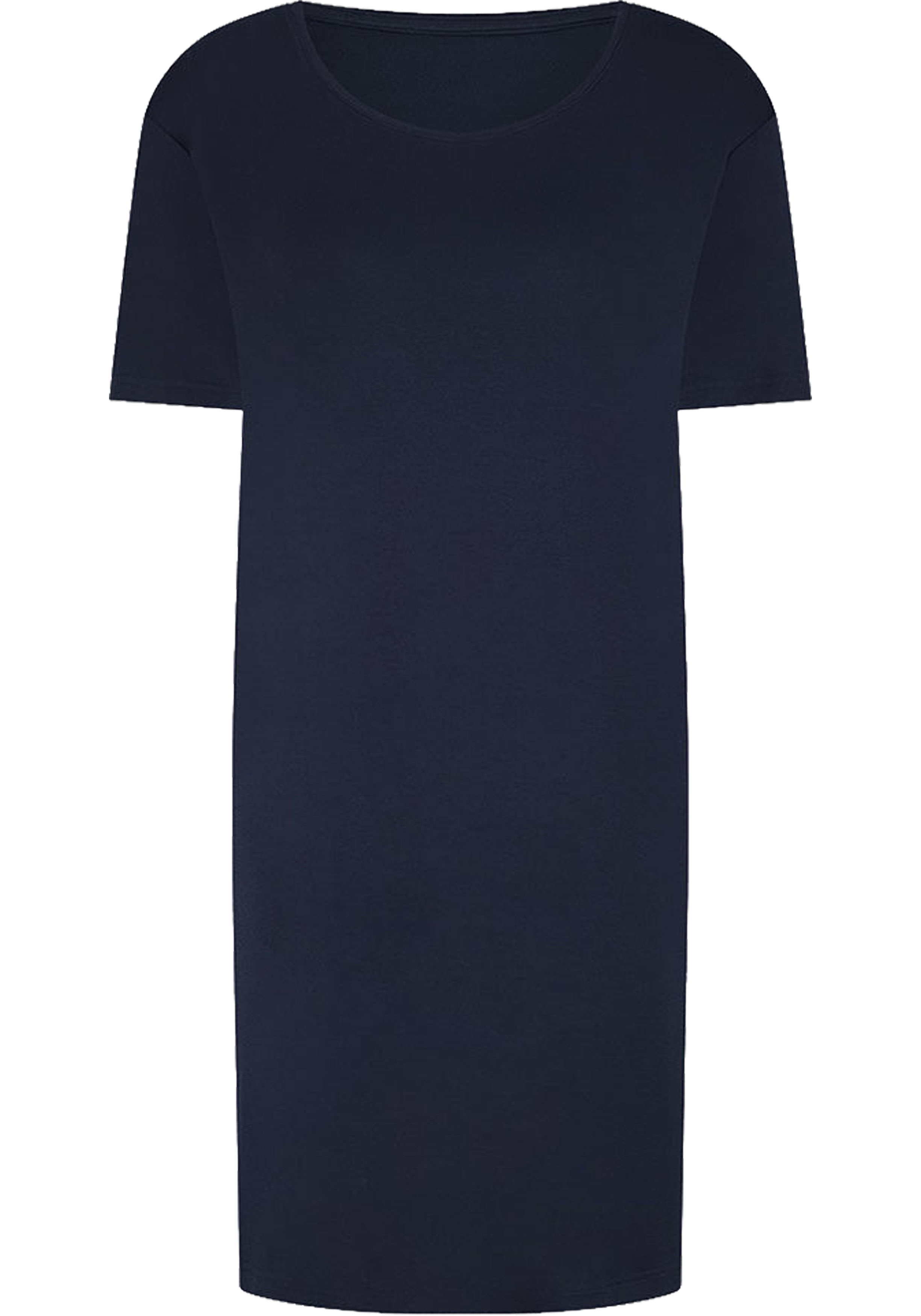 Bamboo Basics Nora pyjama big shirt short sleeves, dames nachthemd, donkerblauw