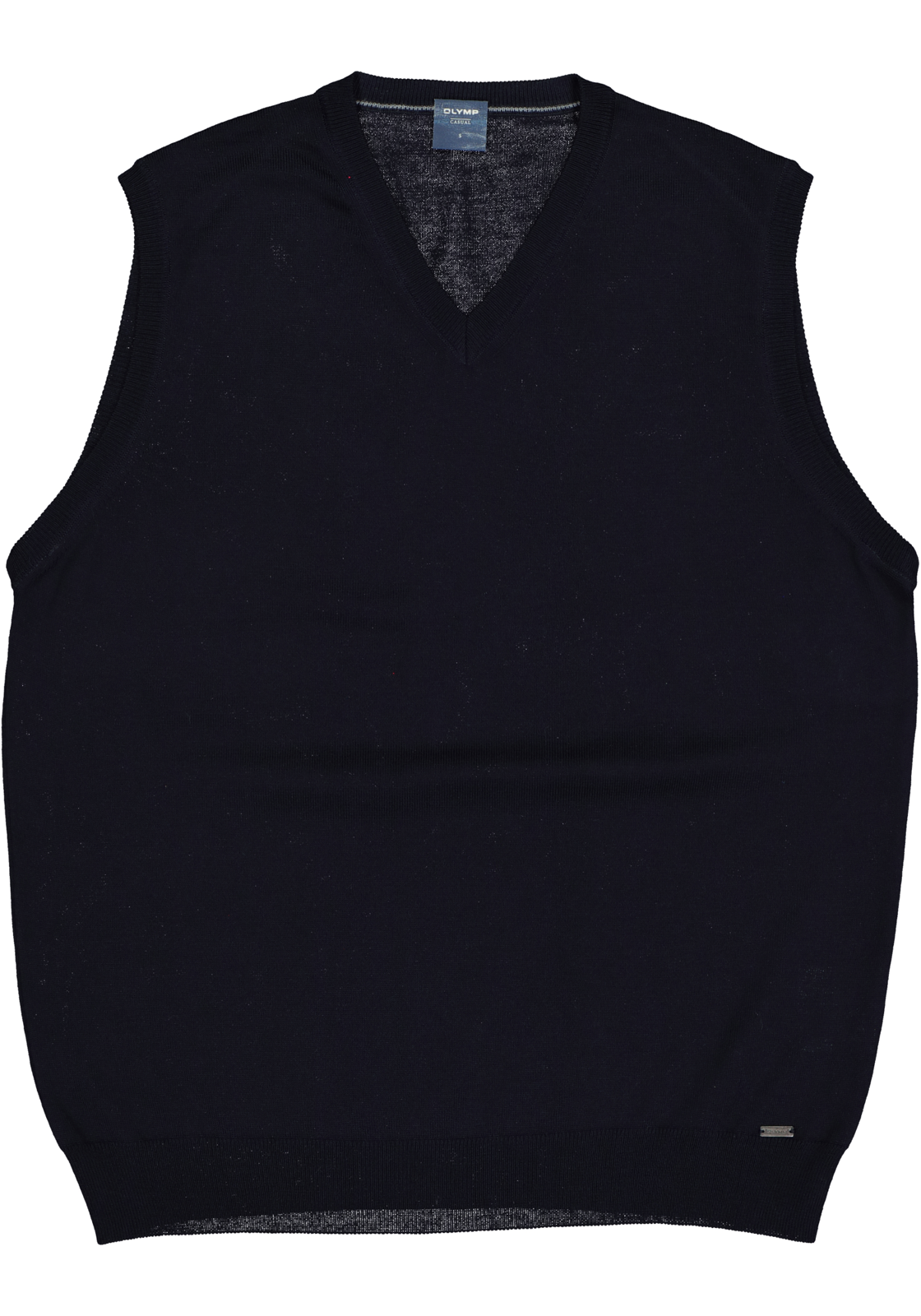 4-4049445489267_trui_olymp_HR OLYMP modern fit spencer wol, V-hals, marine blauw