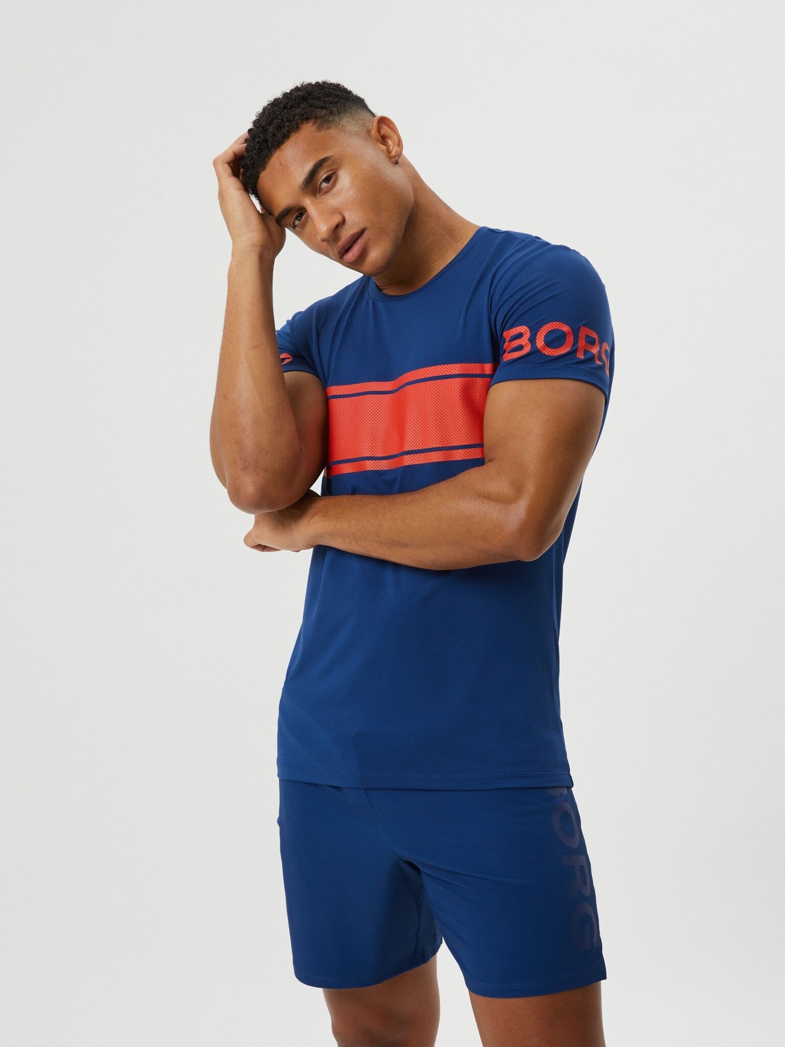 Bjorn Borg T-shirt stripe, blauw