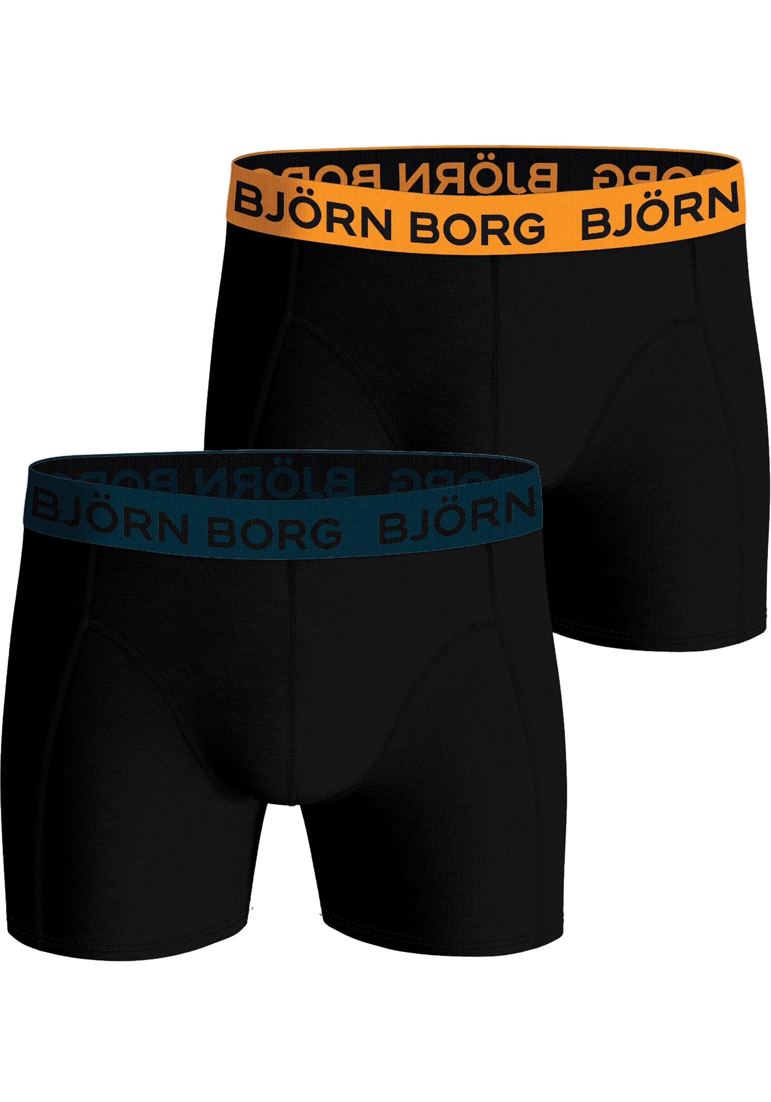 Bjorn Borg Cotton Stretch boxers, heren boxers normale lengte (2-pack), multicolor