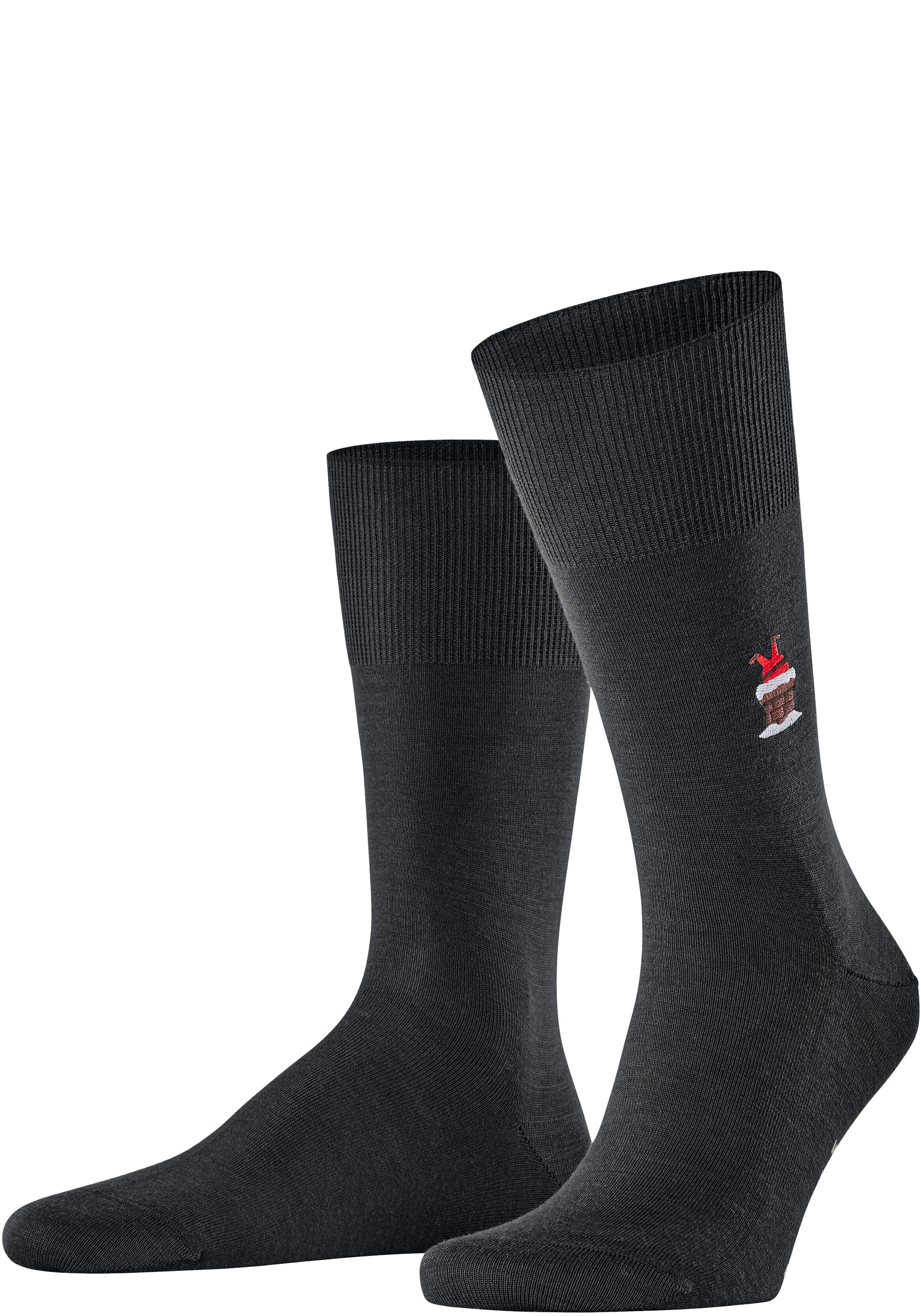 FALKE Airport Santa herensokken, zwart (black)