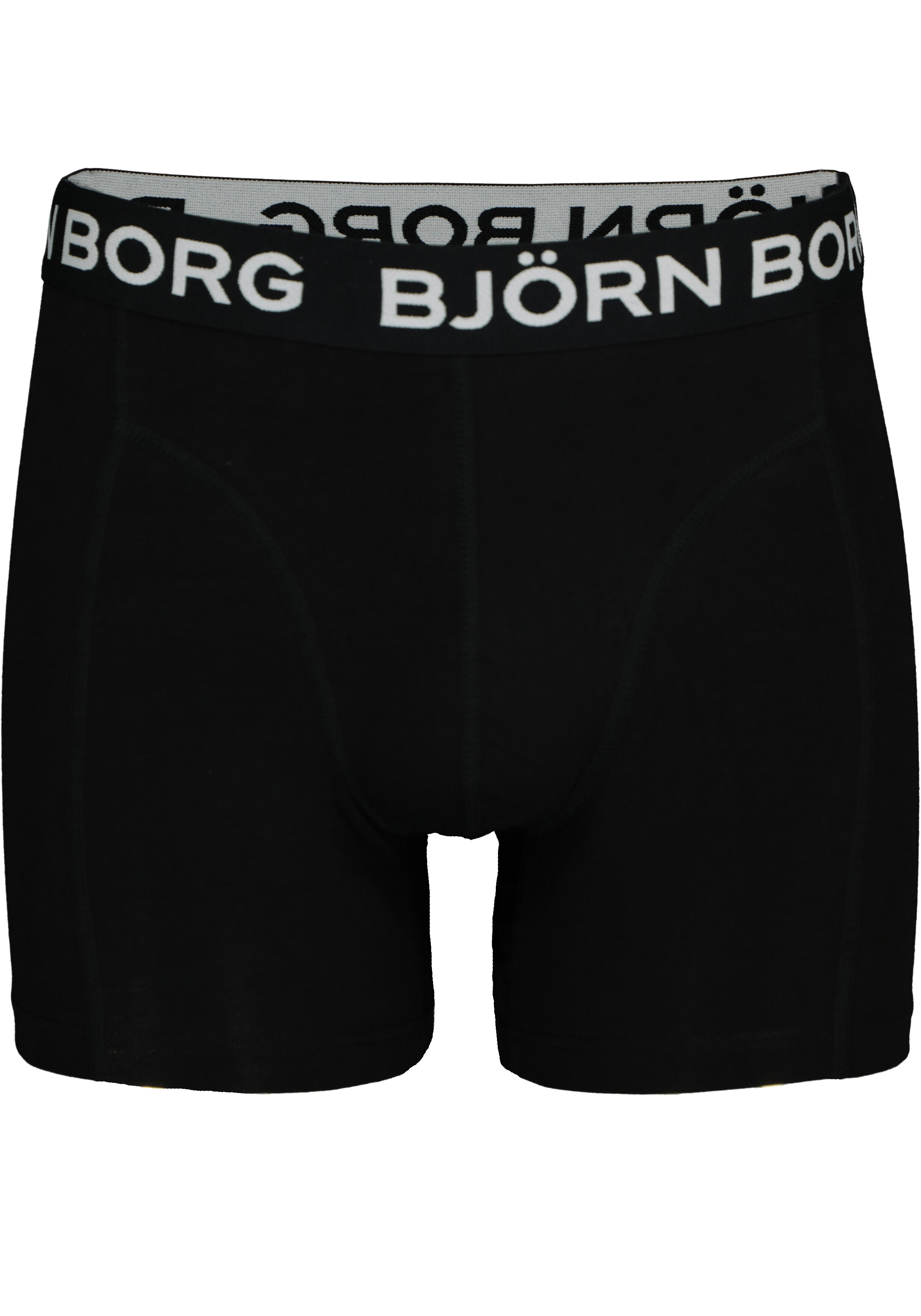 Bjorn Borg Cotton Stretch Shorts (2-pack), heren boxers normale lengte, zwart en print