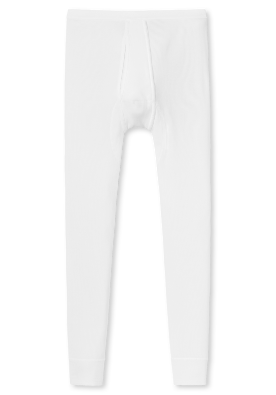 SCHIESSER Original Doppelripp lange onderbroek (1-pack), heren onderbroek lang met opening wit SCHIESSER Original Doppelripp lange onderbroek (1-pack), heren onderbroek lang met opening wit