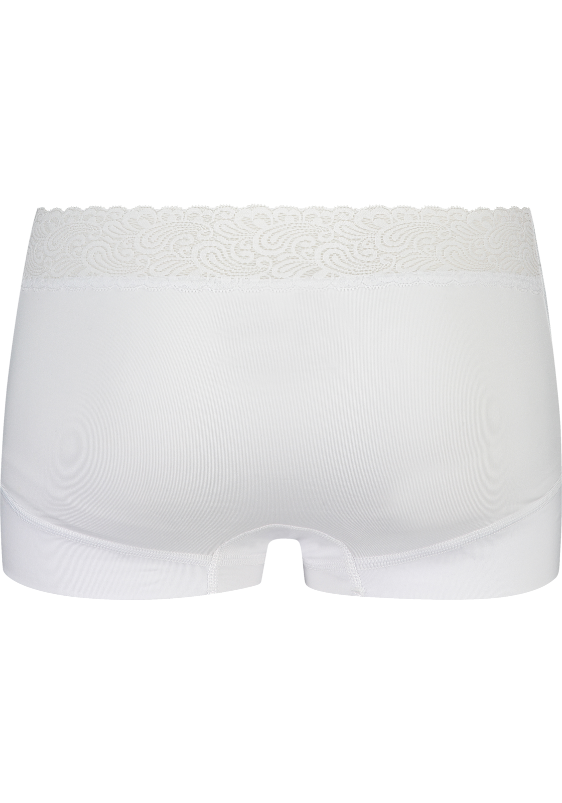 2-8717944097684-rj_daames_short_HR RJ Bodywear Pure Color Kant dames short, wit