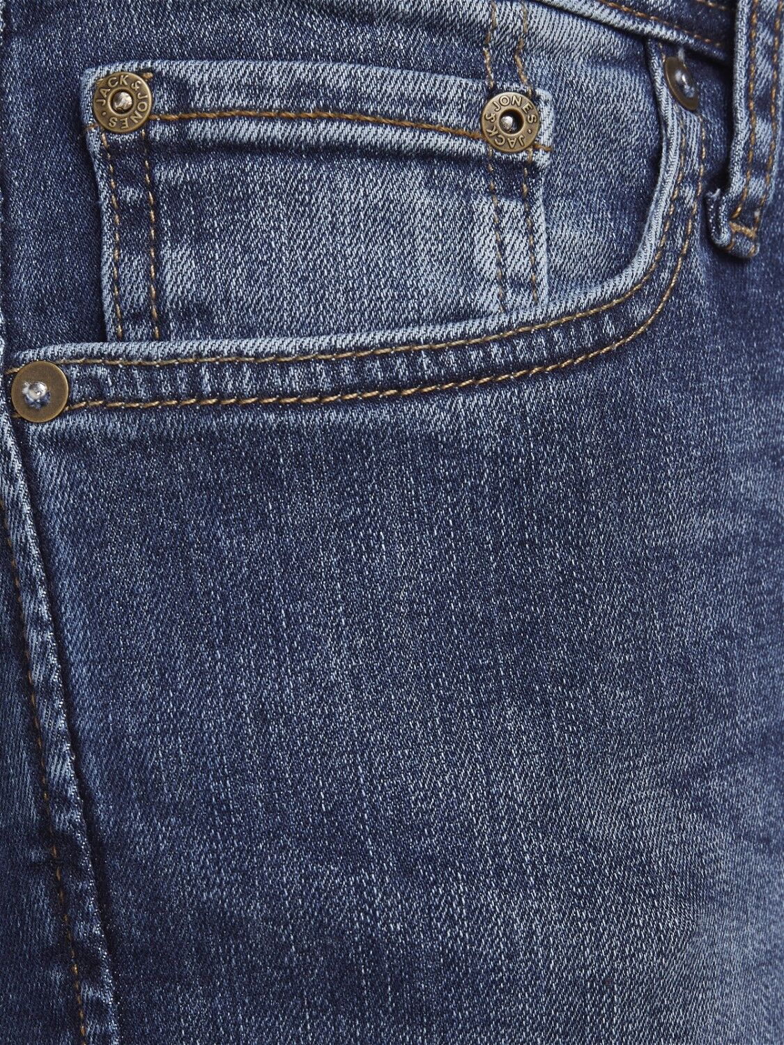 JACK & JONES Liam Original loose fit, heren jeans, denimblauw