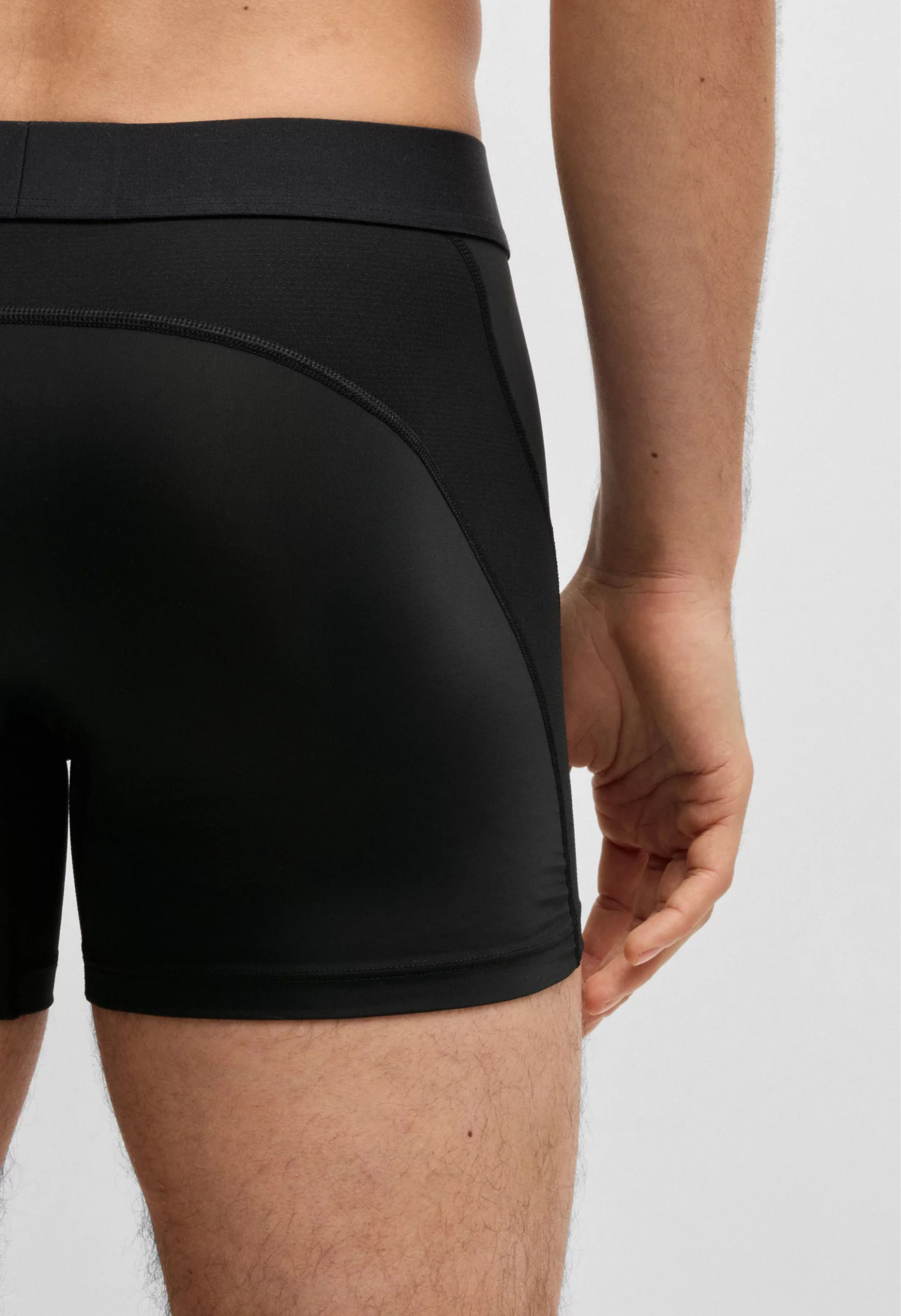HUGO BOSS Active boxer briefs (3-pack), heren boxers extra lang, zwart