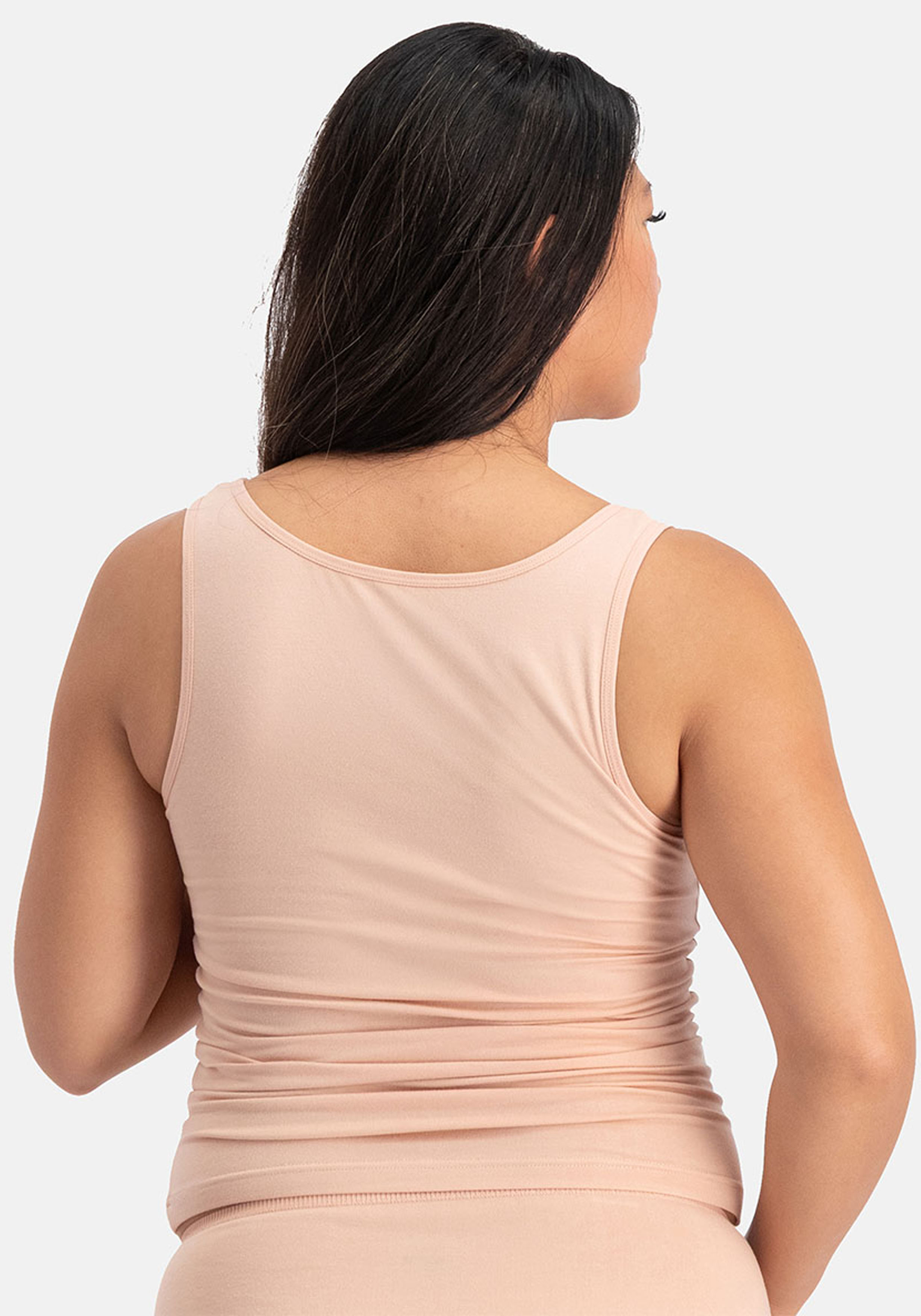 Bamboo Basics Anna singlet (2-pack), dames hemd, roze