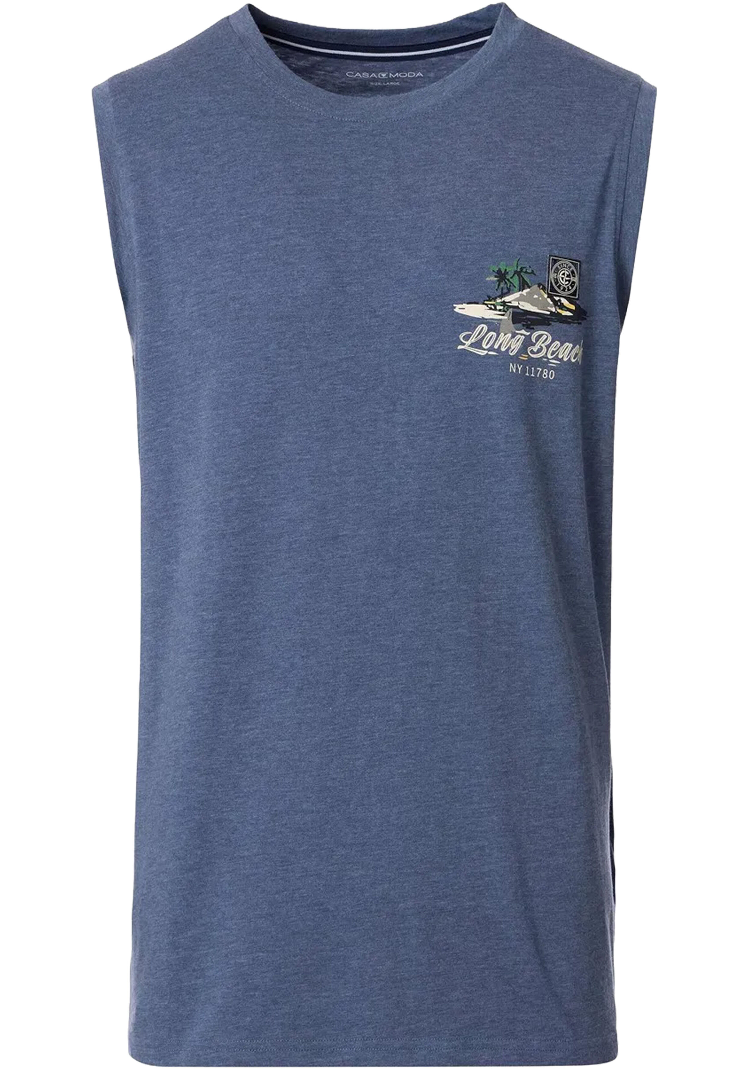 CASA MODA comfort fit heren T-shirt, blauw