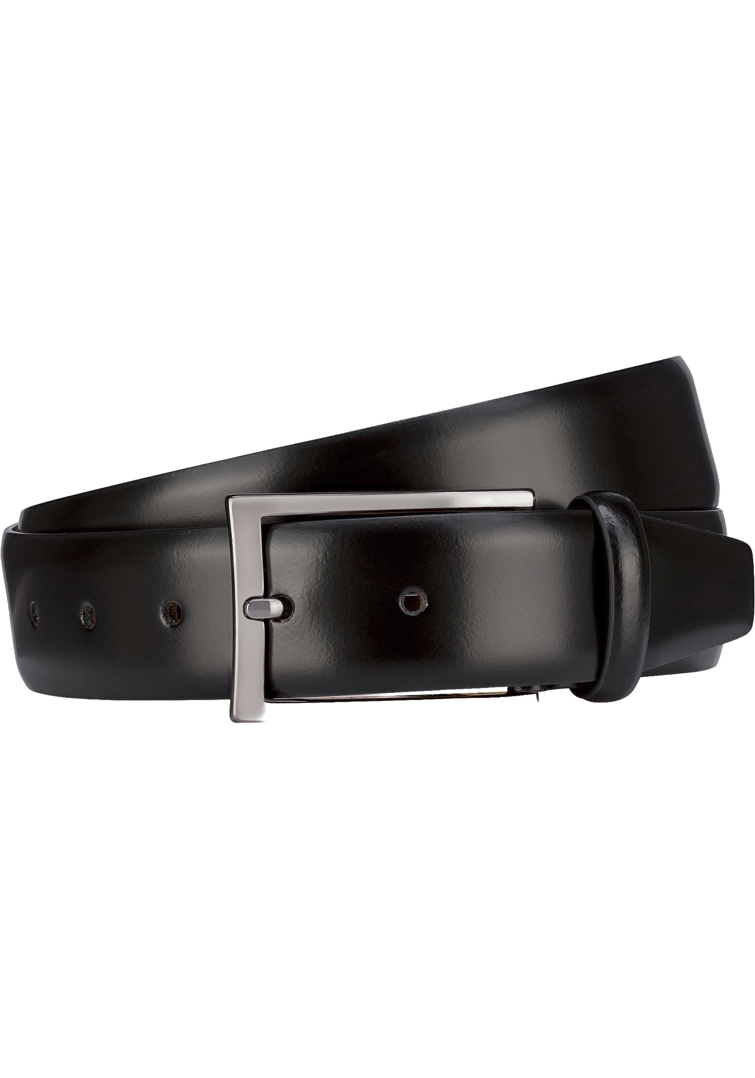 LINDENMANN leren heren riem, zwart