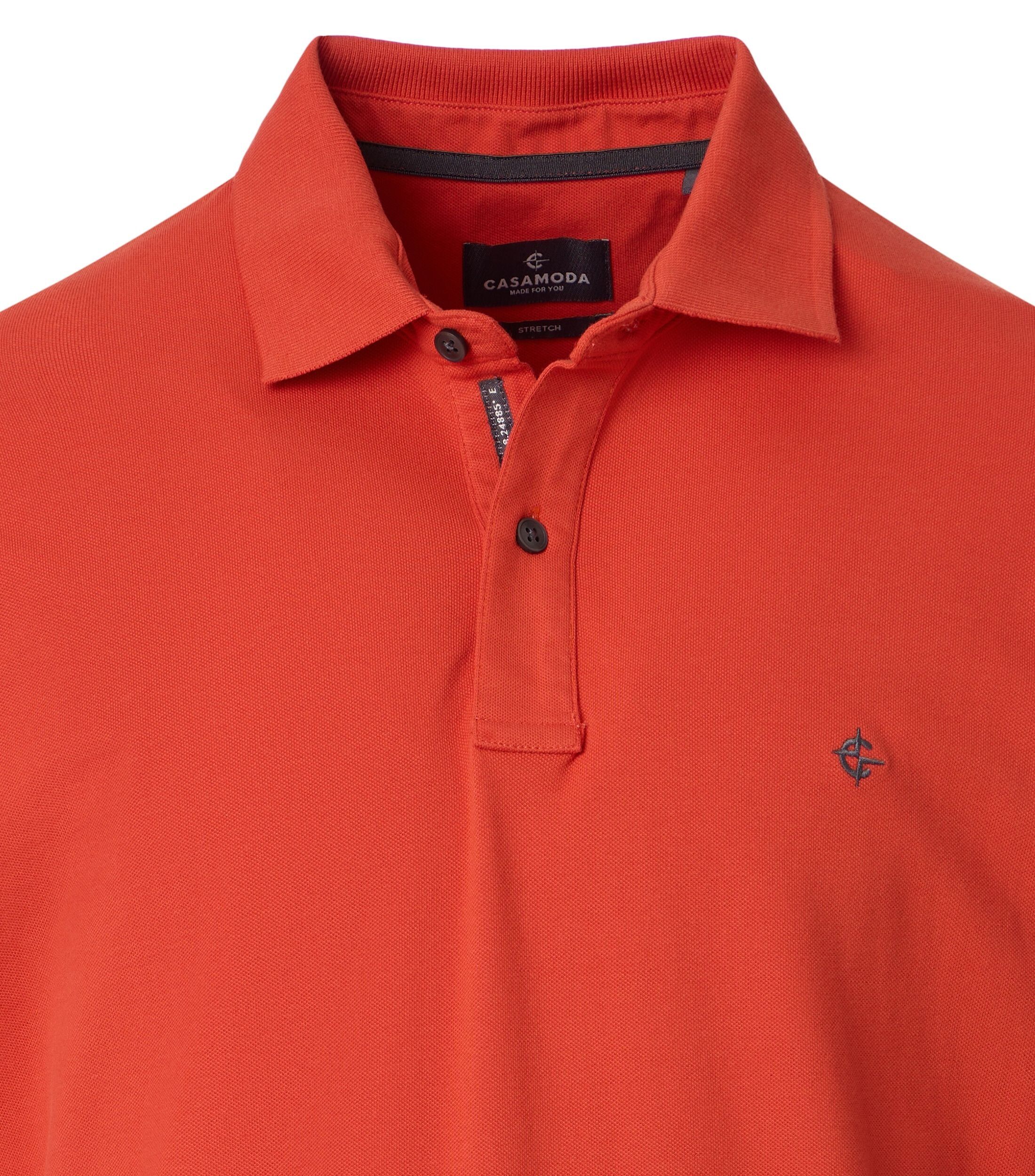 CASA MODA comfort fit heren polo, oranje