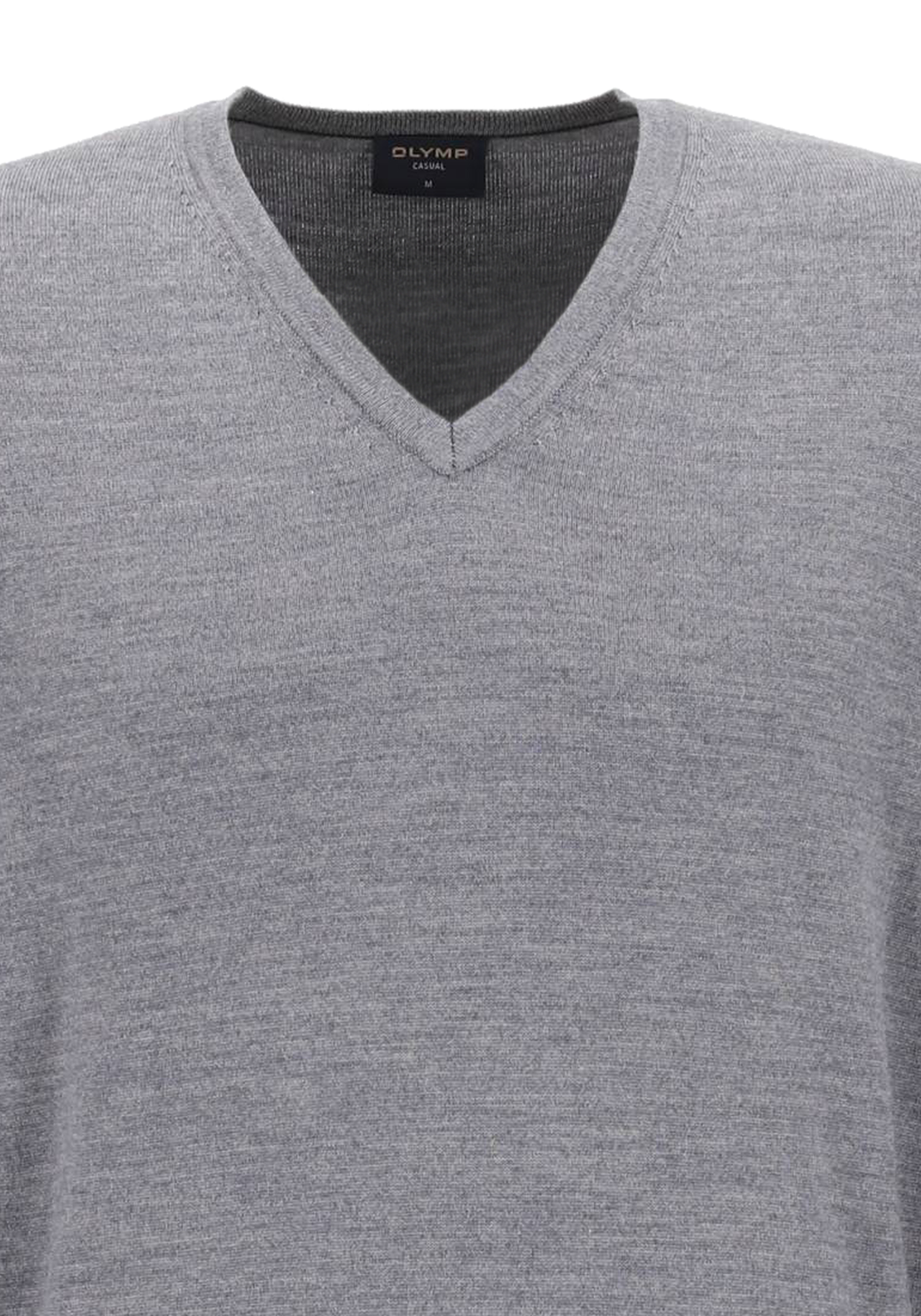 OLYMP modern fit trui wol, V-hals, grijs OLYMP modern fit trui wol, V-hals, grijs