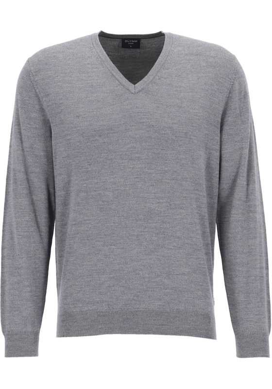 OLYMP modern fit trui wol, V-hals, grijs OLYMP modern fit trui wol, V-hals, grijs