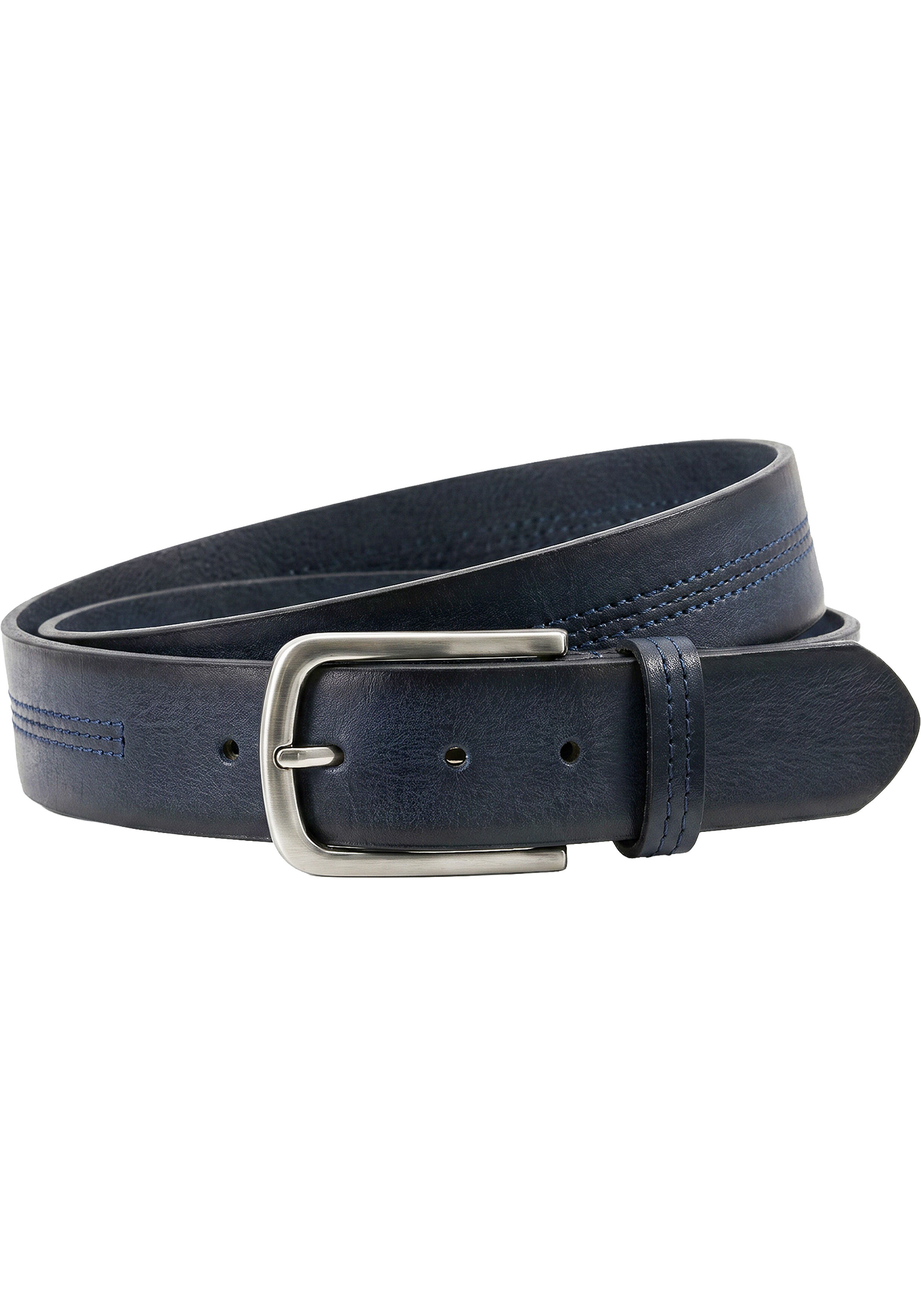 HECHTER leren heren riem, marine