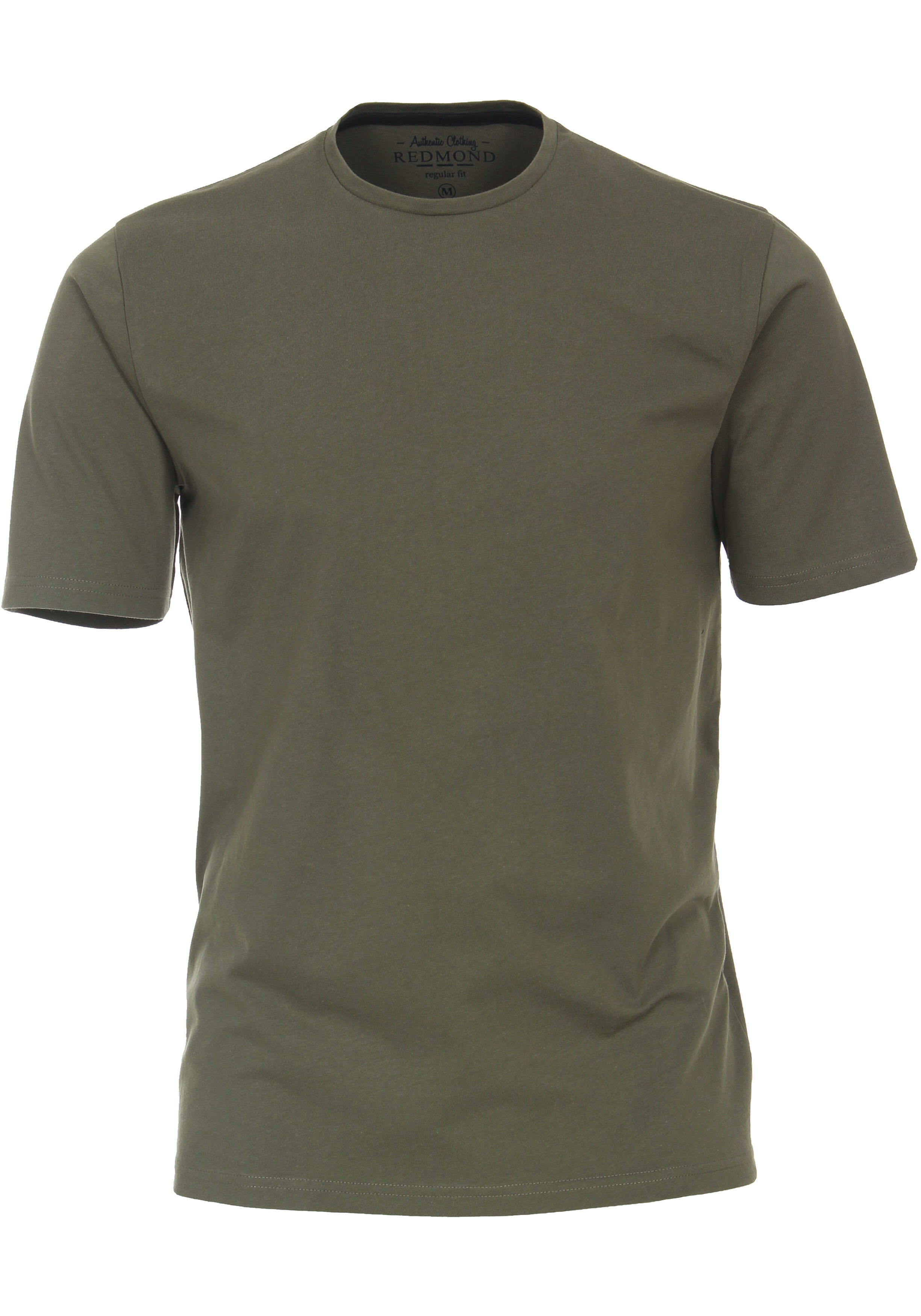 Redmond regular fit T-shirt, korte mouw O-hals, groen