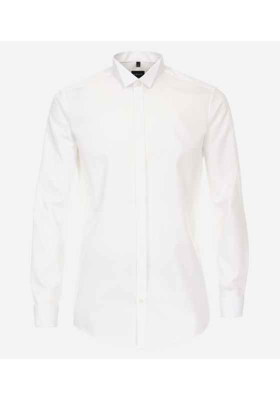 VENTI modern fit smoking overhemd, popeline, wit VENTI modern fit smoking overhemd, popeline, wit