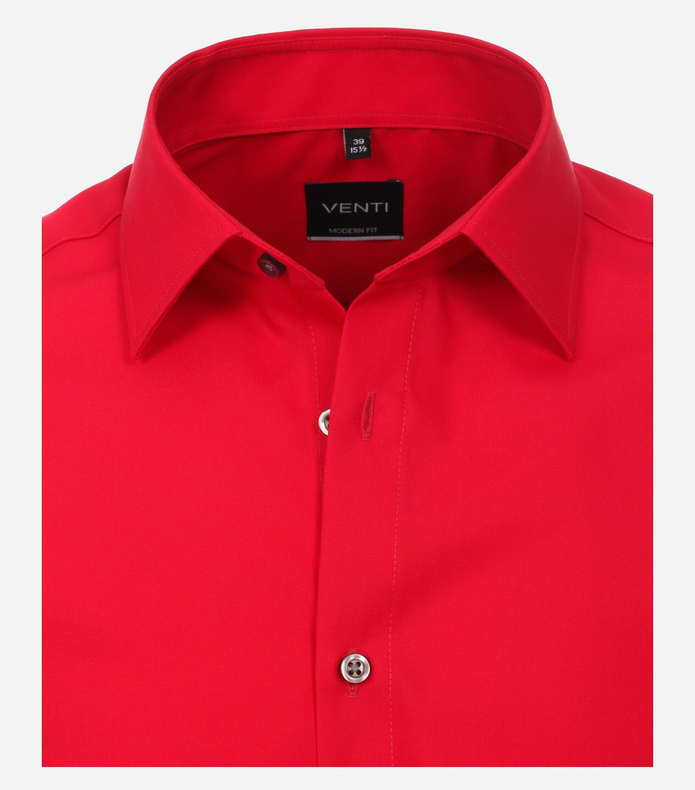 VENTI modern fit overhemd, popeline, rood