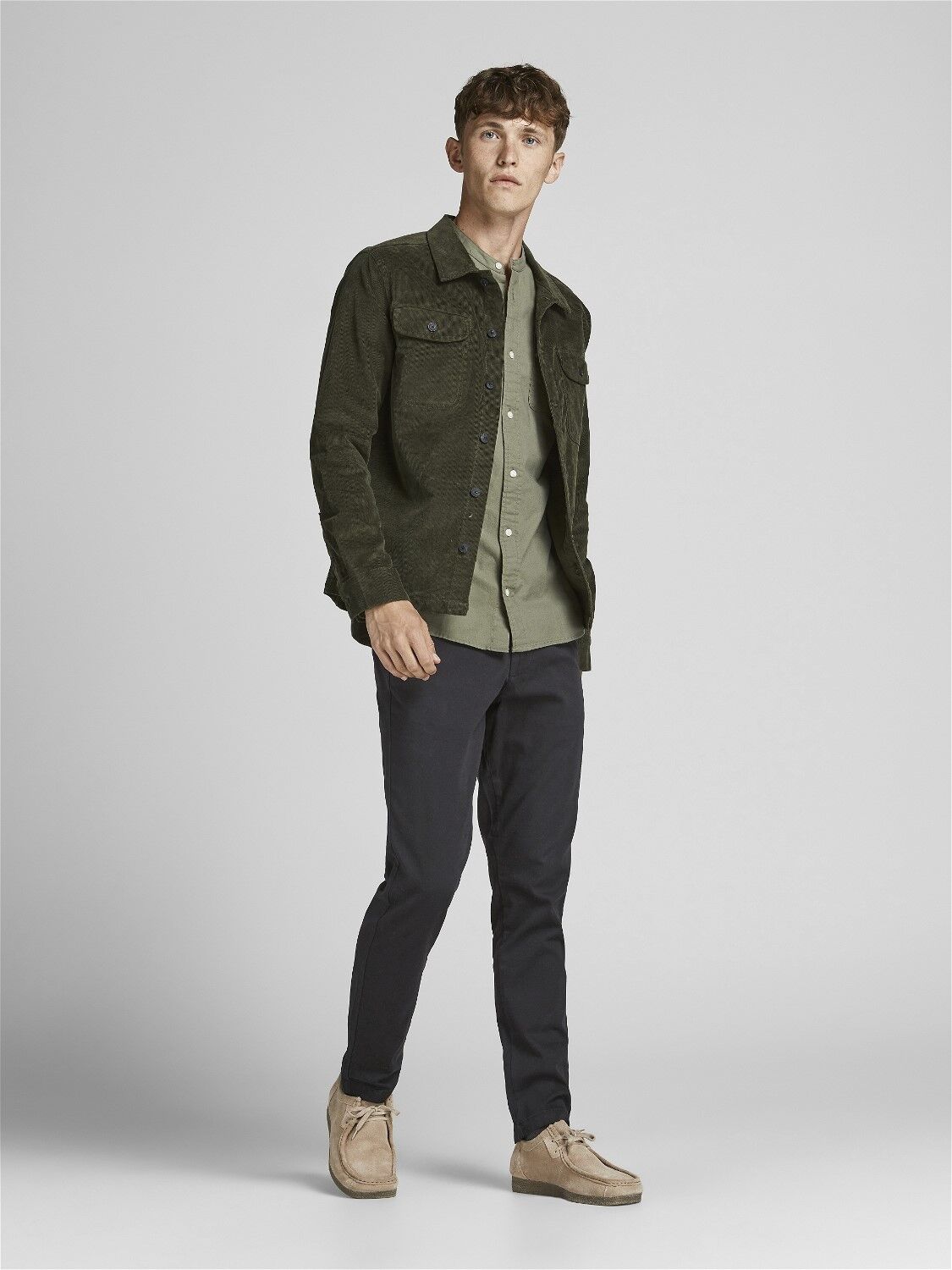 JACK & JONES Marco Dave slim fit, heren chino, zwart