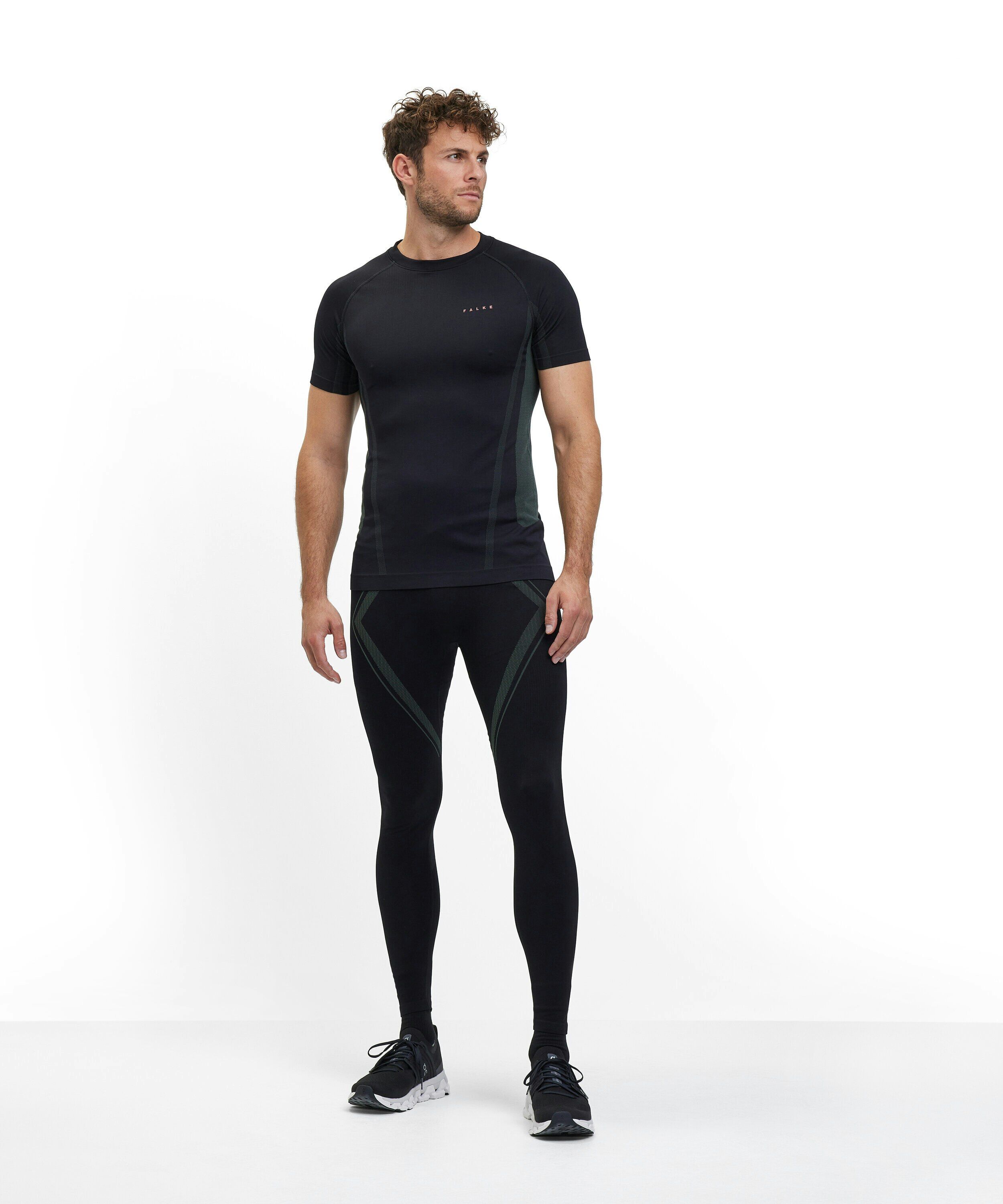 FALKE heren running tights, zwart (black)