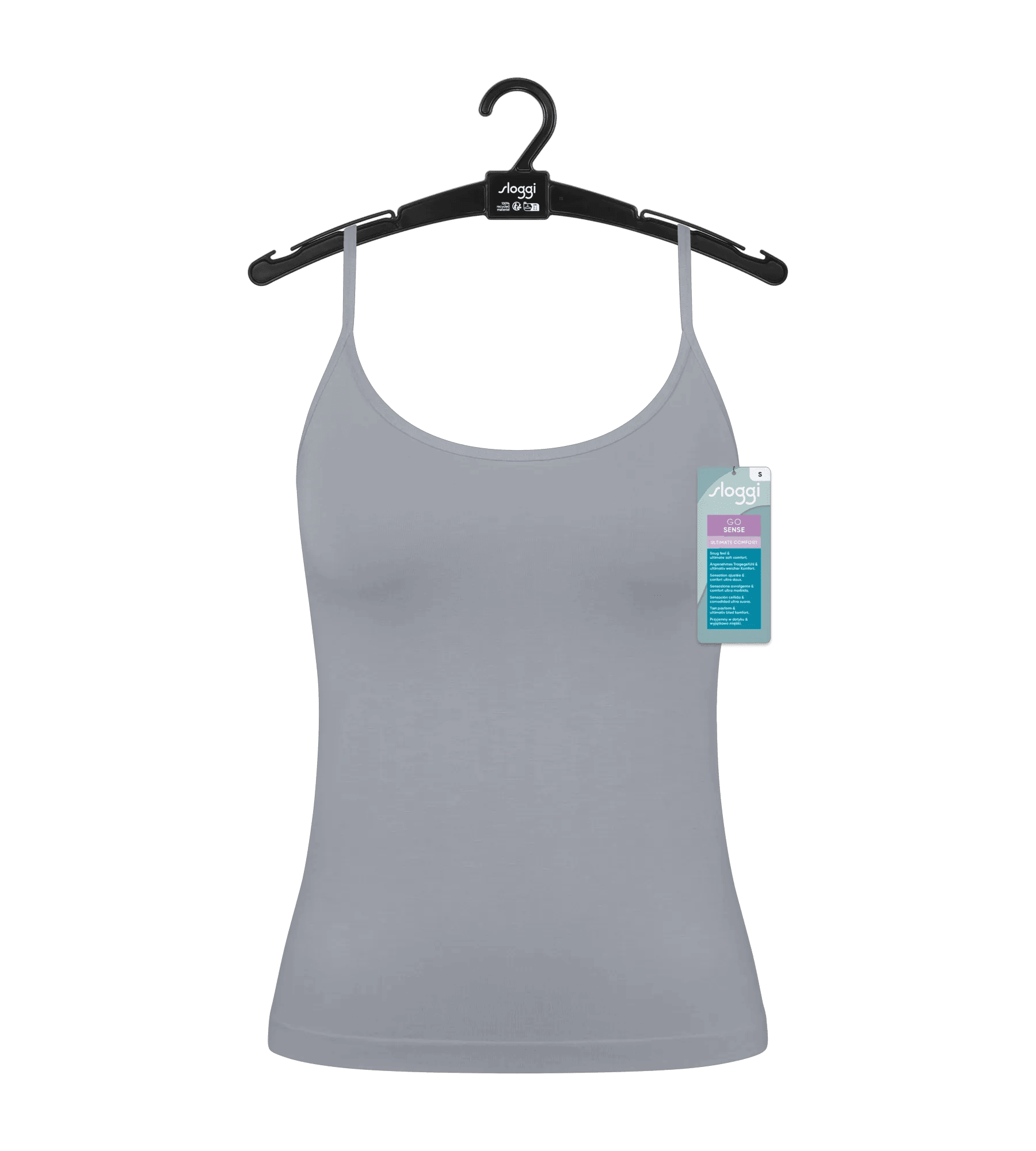Sloggi Women GO Sense Spaghetti Top (1-pack), dames singlet, grijs