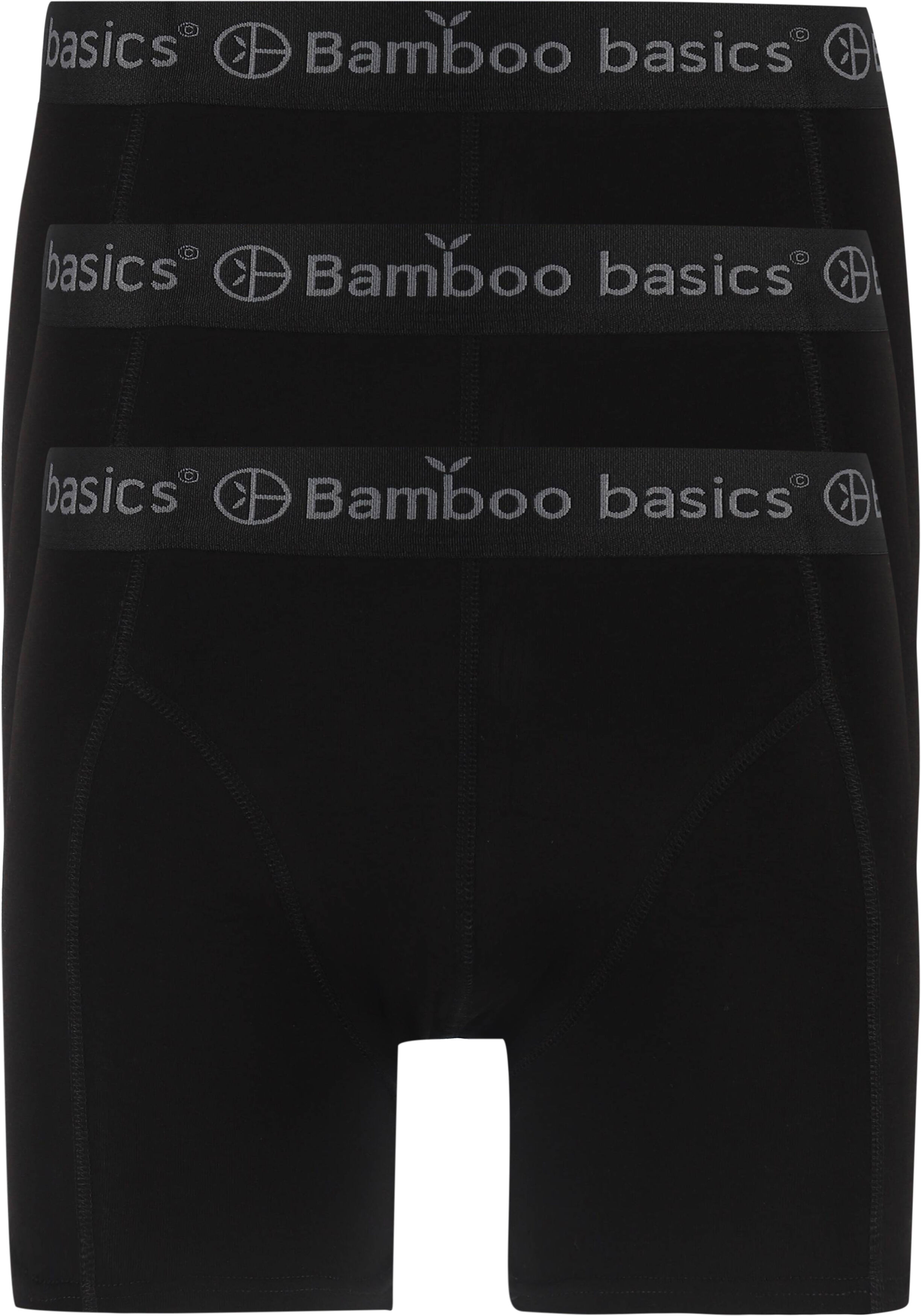 Bamboo Basics Rico boxershorts (3-pack), heren boxershort, zwart
