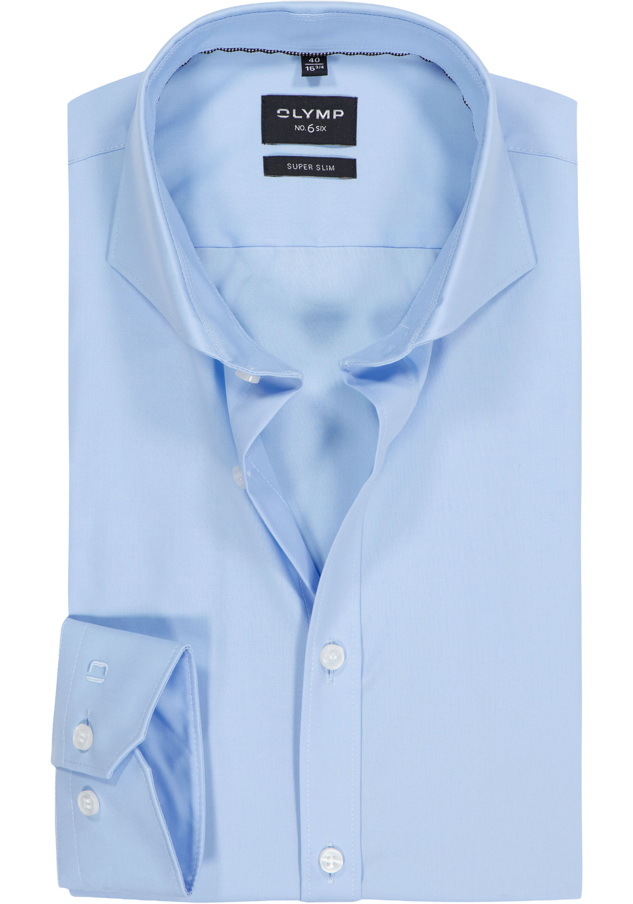 OLYMP No. Six super slim fit overhemd, lichtblauw