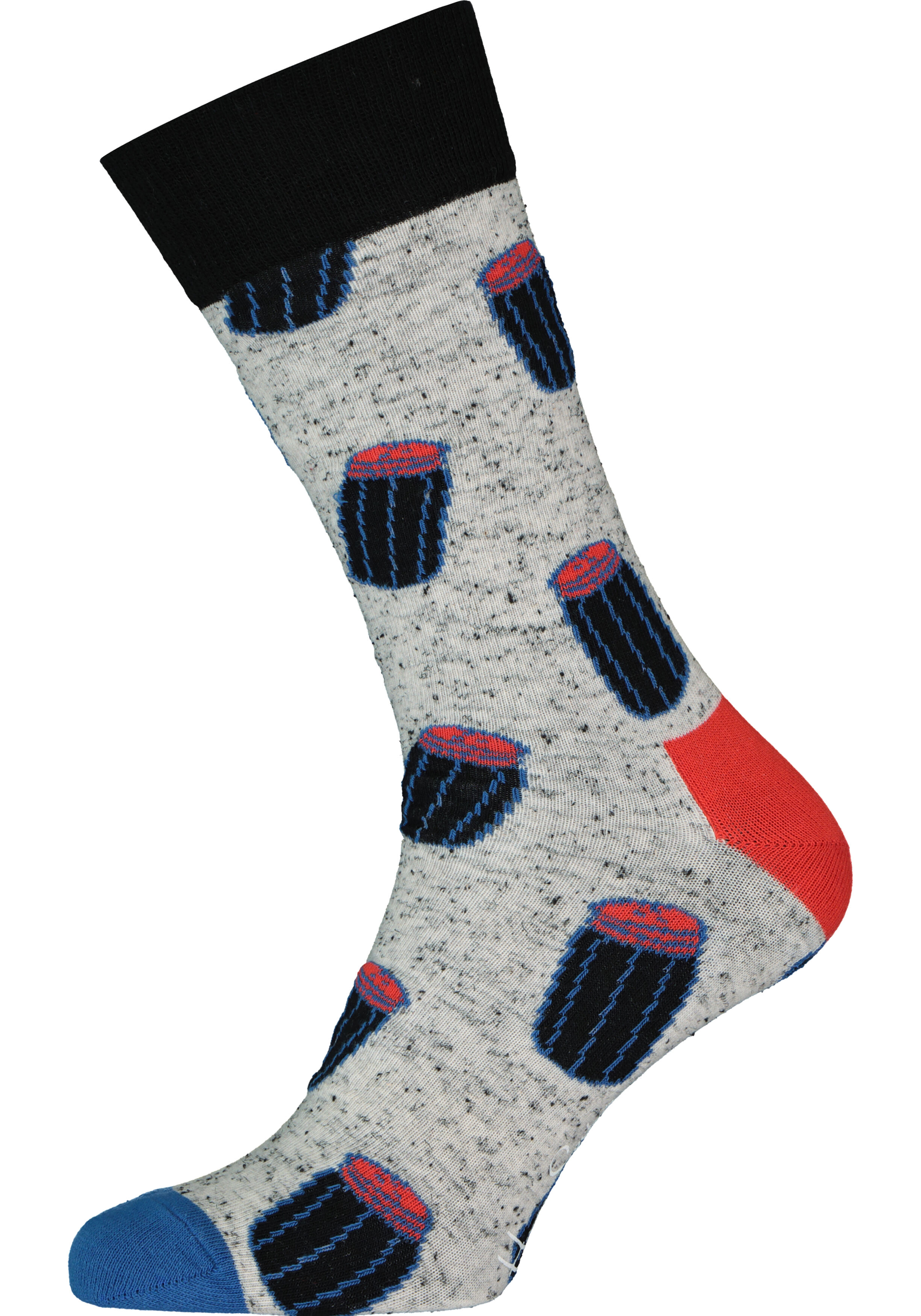 Happy Socks Salt N Pepper Sock, grijs met zout en peper