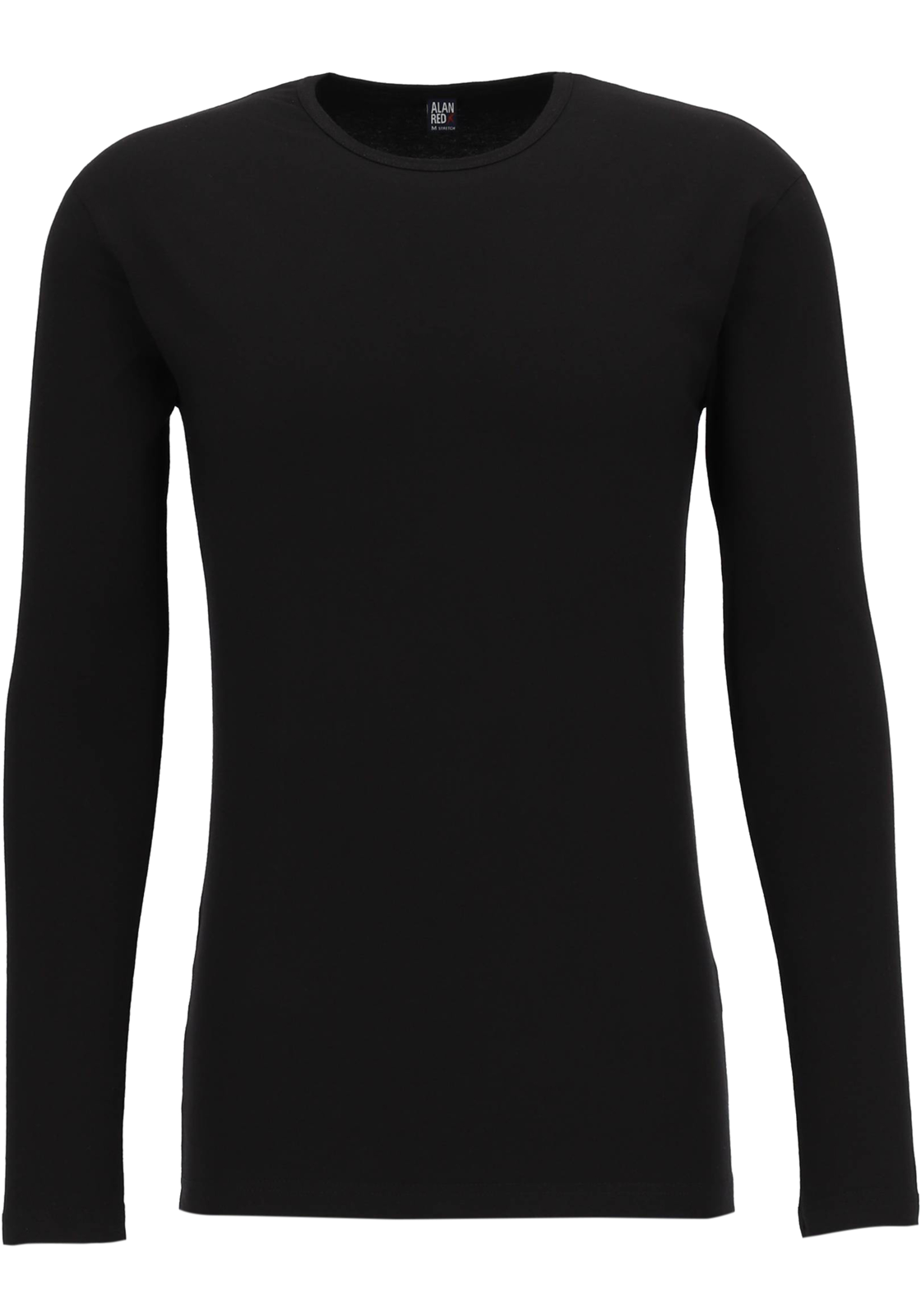 ALAN RED T-shirt Olbia (1-pack), O-hals lange mouw stretch, zwart ALAN RED T-shirt Olbia (1-pack), O-hals lange mouw stretch, zwart