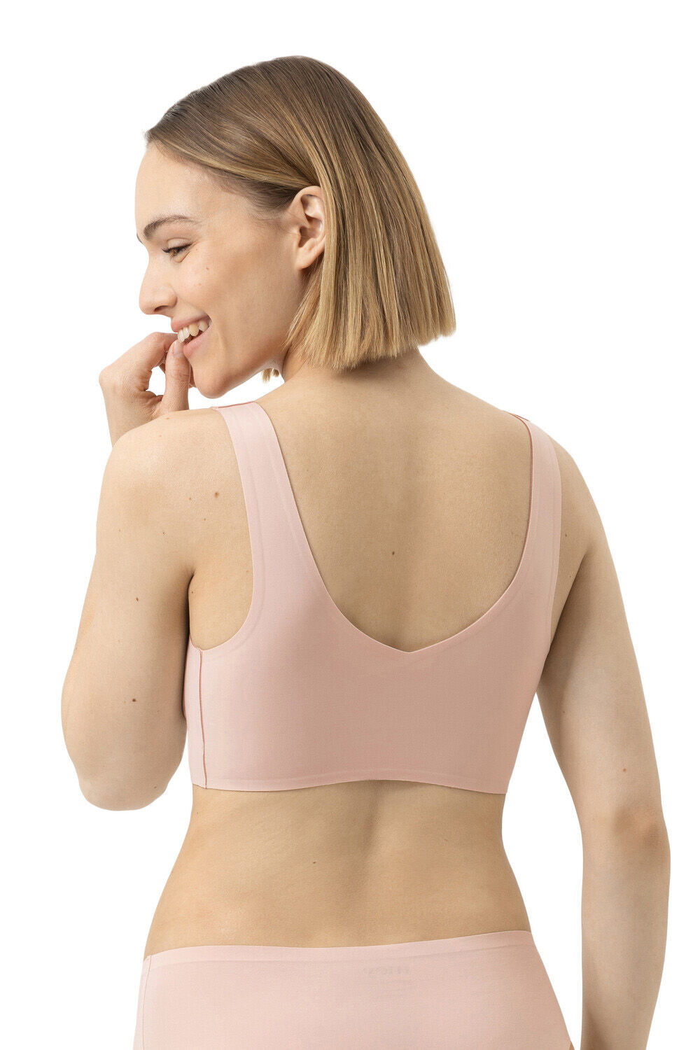 Mey dames bustier Invisibles, voorgevormde beugelloze bralette, zachtroze