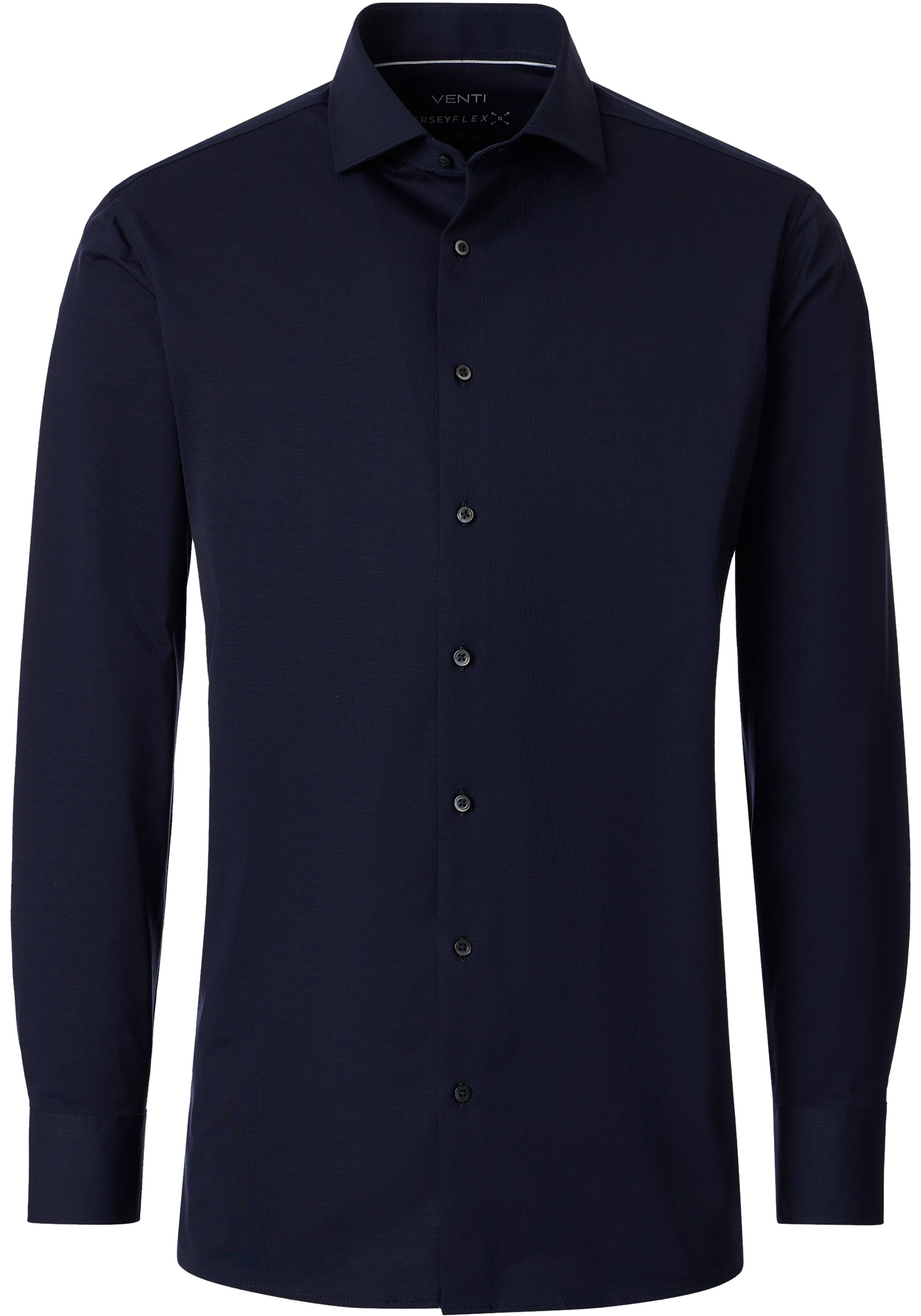 VENTI CASA MODA comfort fit overhemd, jersey, donkerblauw