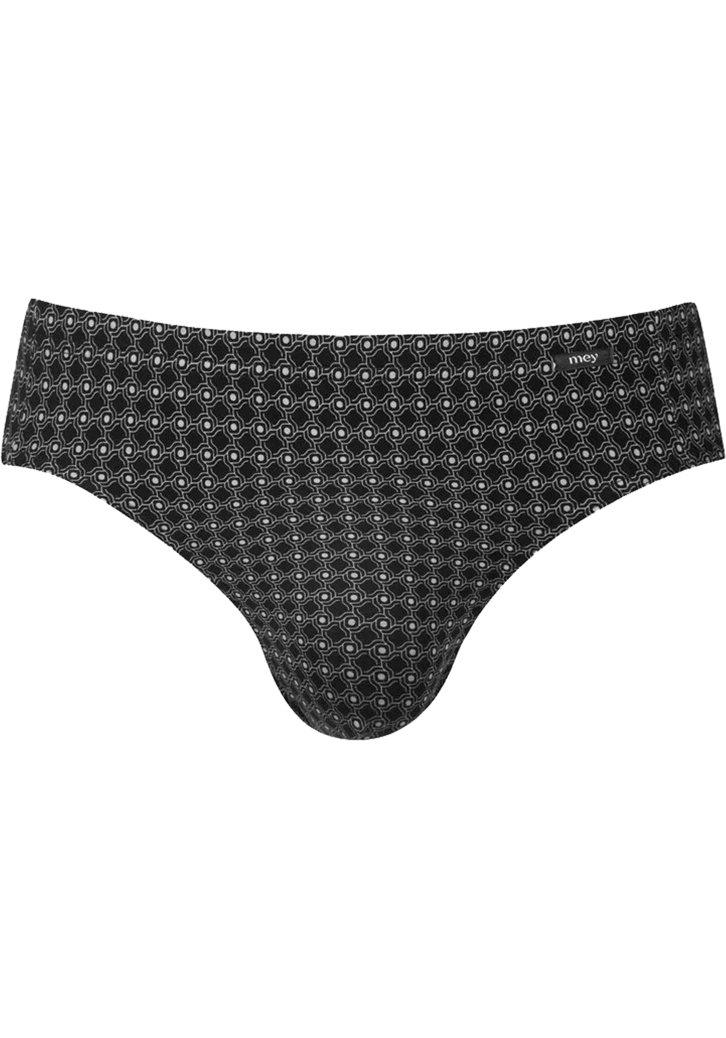 Mey heren jazz pants Round Grid, slip, zwart