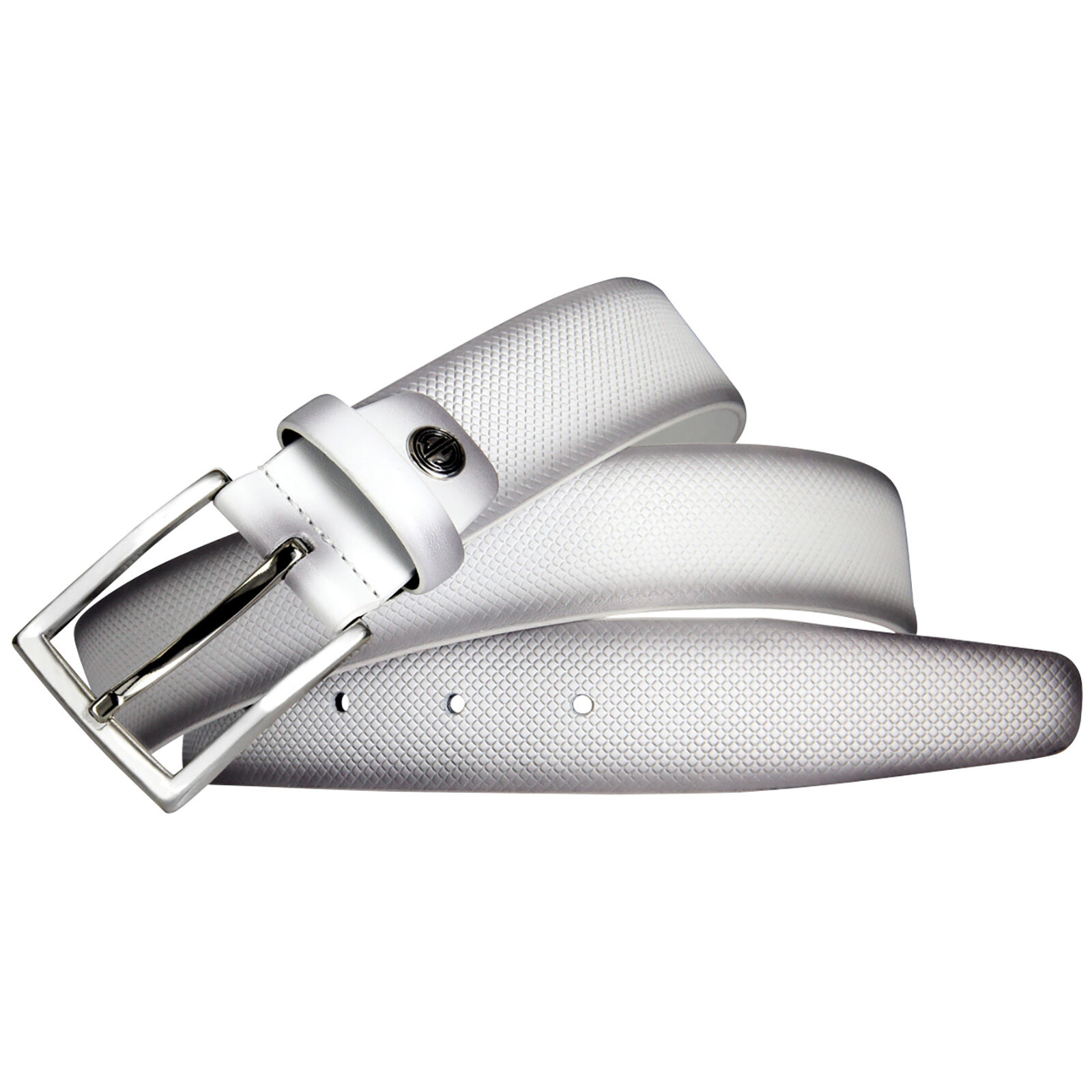 LINDENMANN leren heren riem, wit