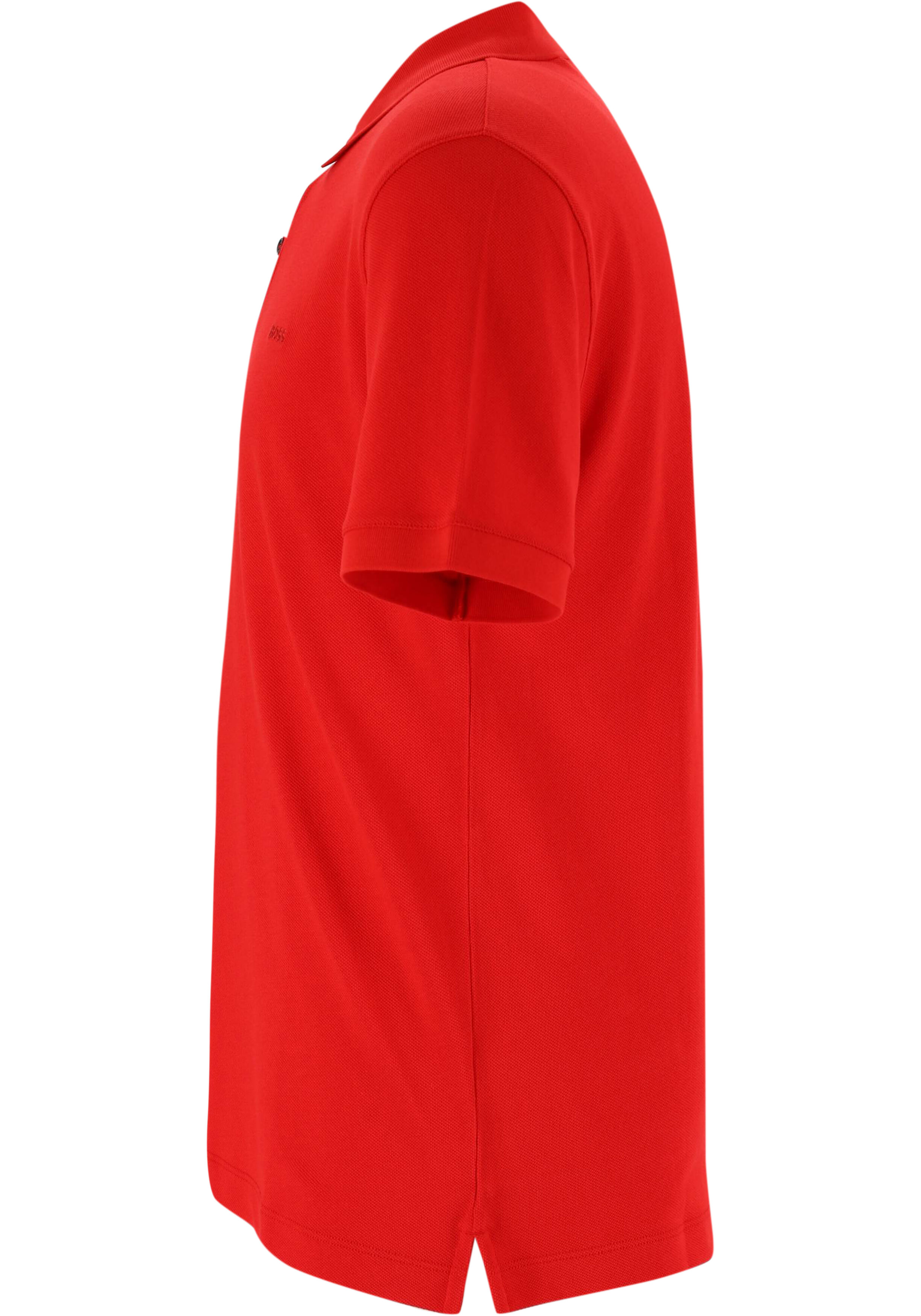 BOSS Pallas regular fit polo, pique, middenrood