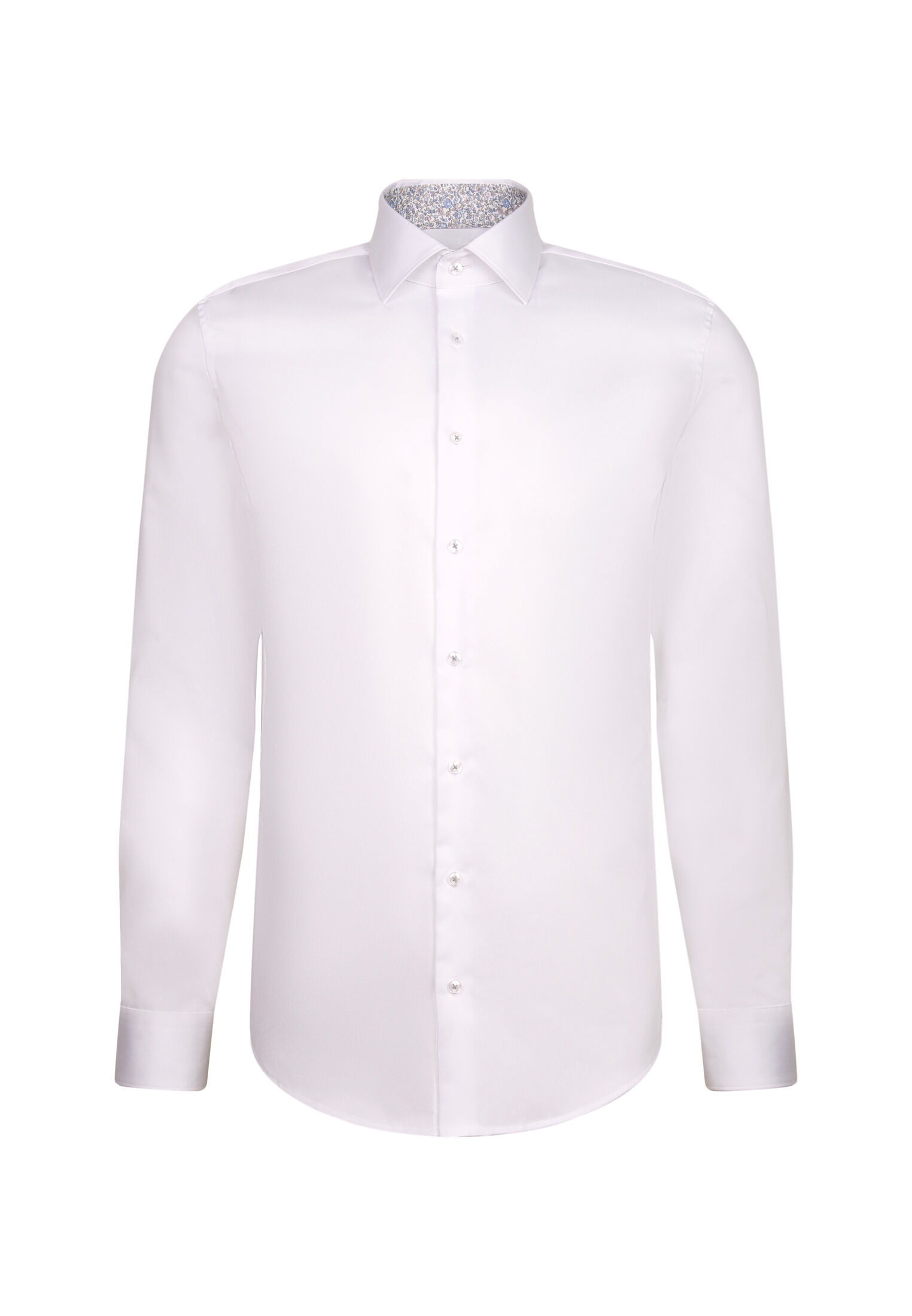 Seidensticker slim fit overhemd, popeline, wit