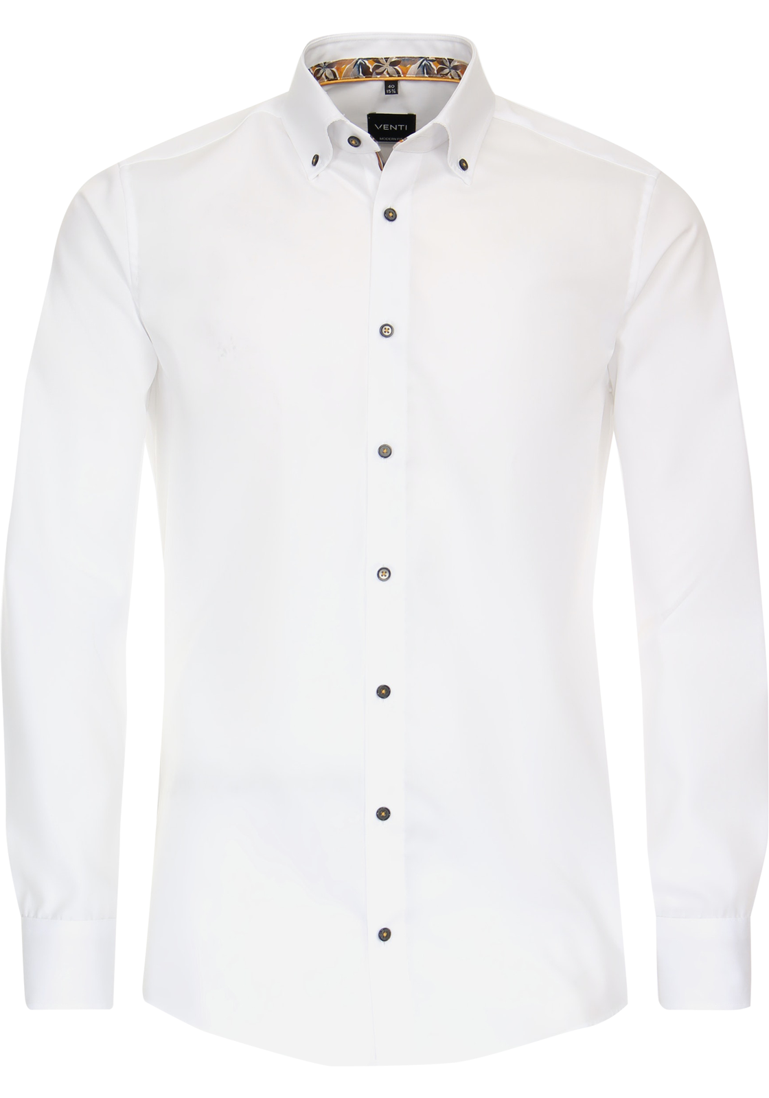 1-4064813812584-venti-overhemd_HR VENTI modern fit overhemd, popeline, wit