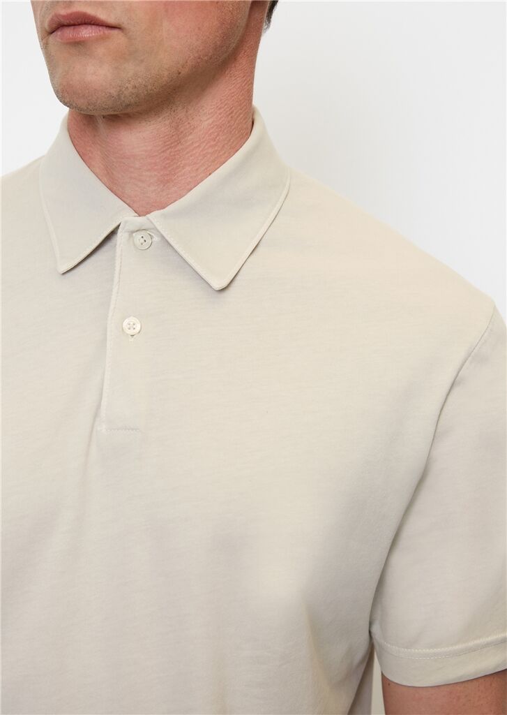 Marc O'Polo regular fit polo, heren poloshirt korte mouw, grijs