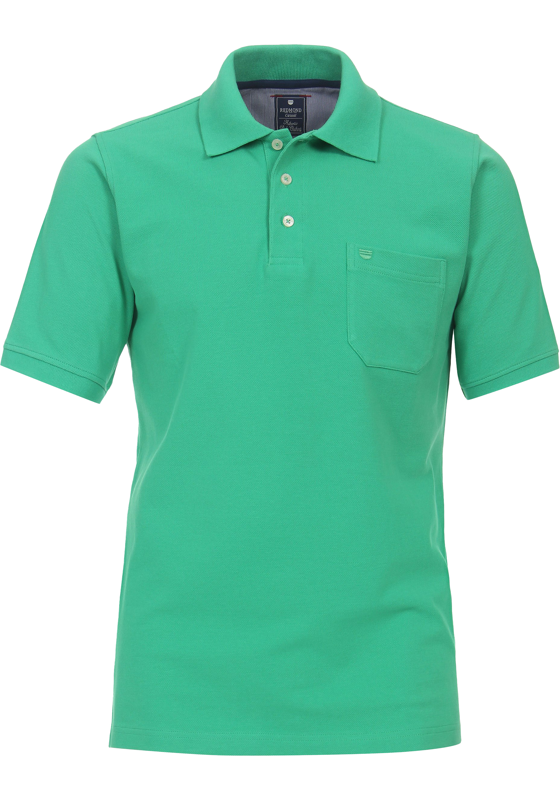 Redmond regular fit heren polo, pique, groen Redmond regular fit heren polo, pique, groen