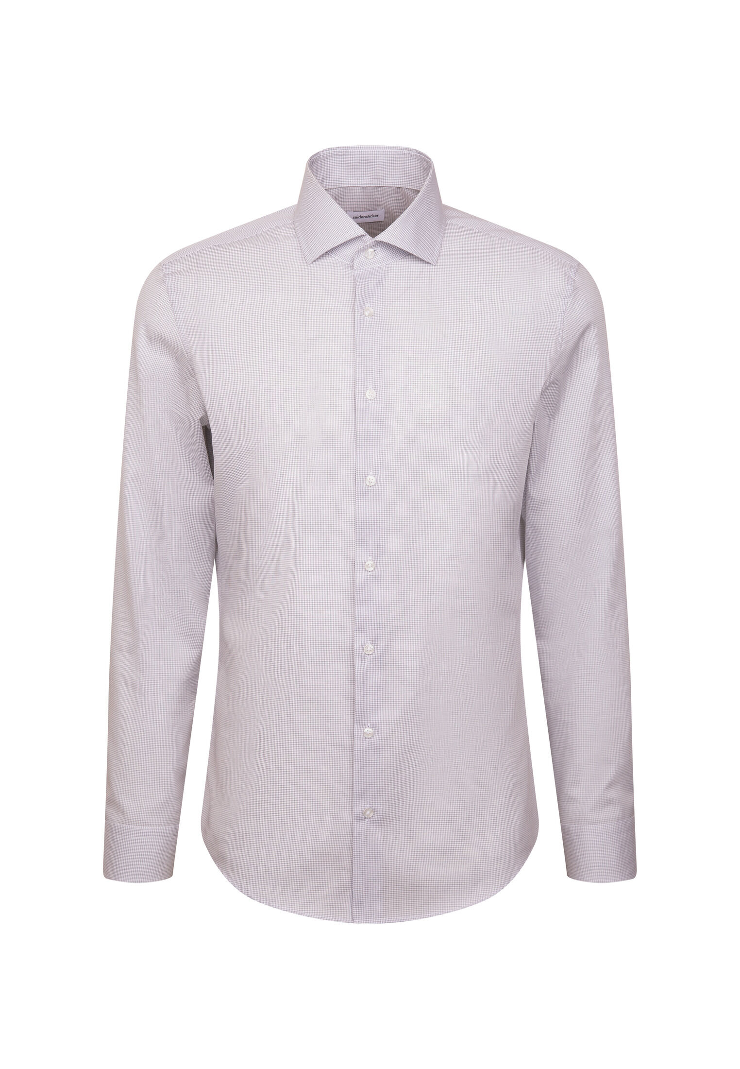 Seidensticker x-slim fit overhemd, popeline, blauw geruit