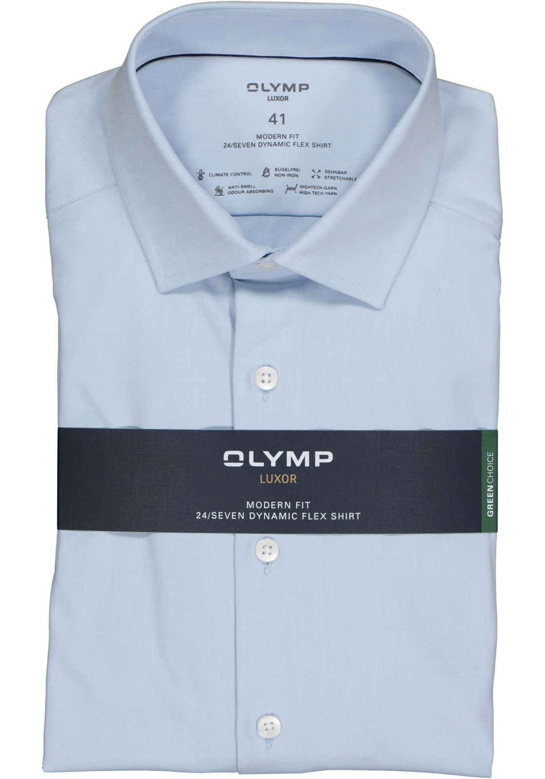 2-4066425088159_olymp-overhemd_HR OLYMP Luxor modern fit overhemd 24/7, lichtblauw