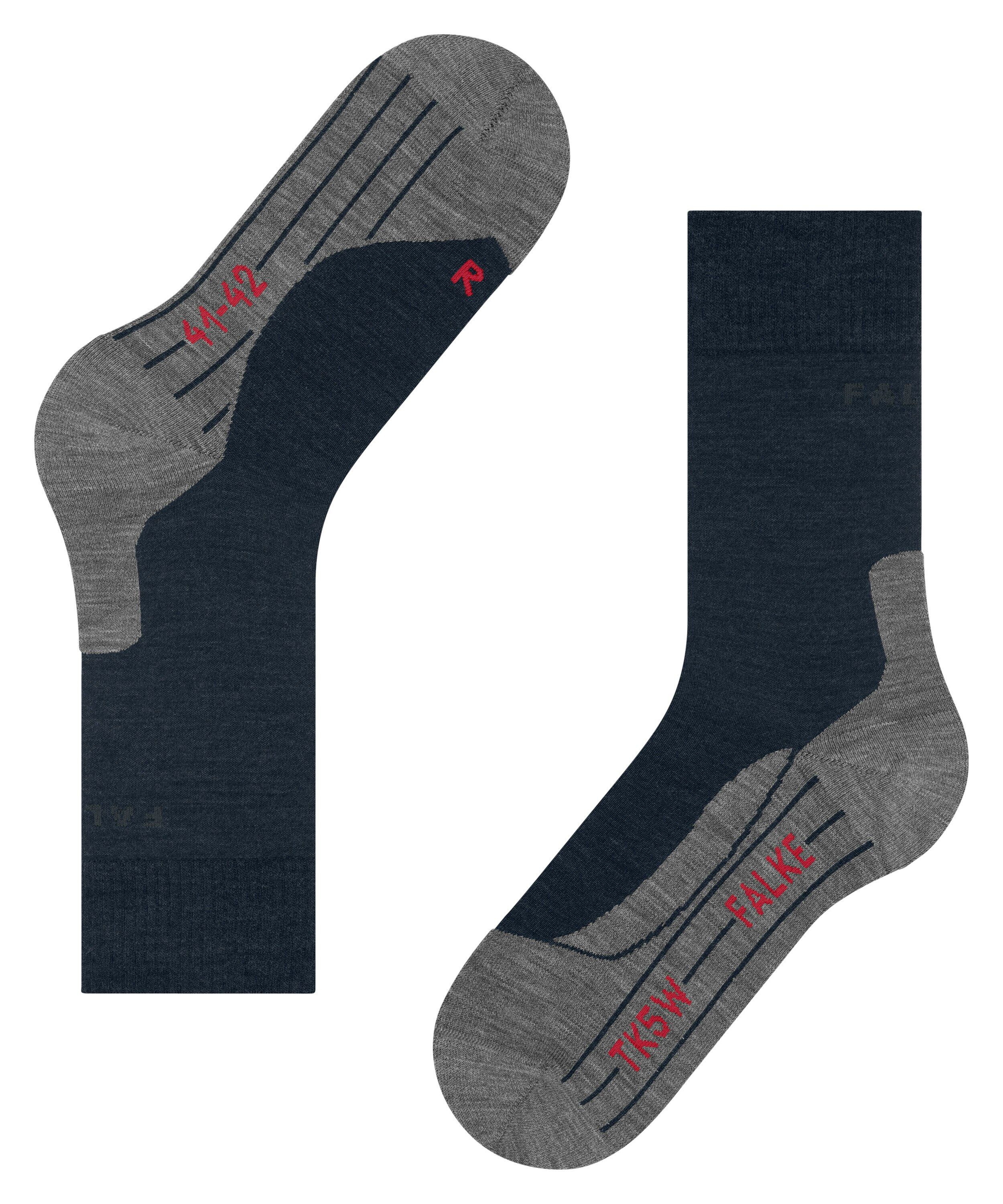 FALKE TK5 Wander dames trekking sokken, marine blauw (marine)